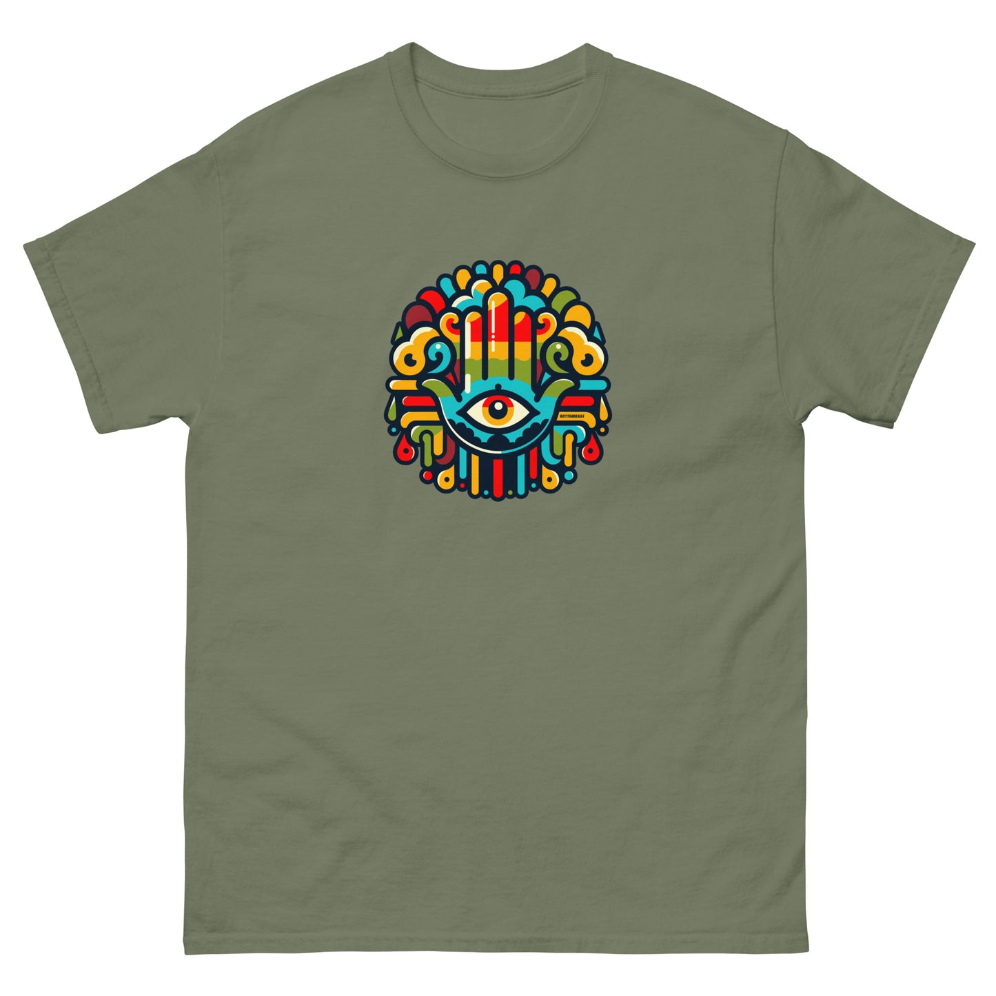 Hand-of-mary-reggae-t-shirt-military-green
