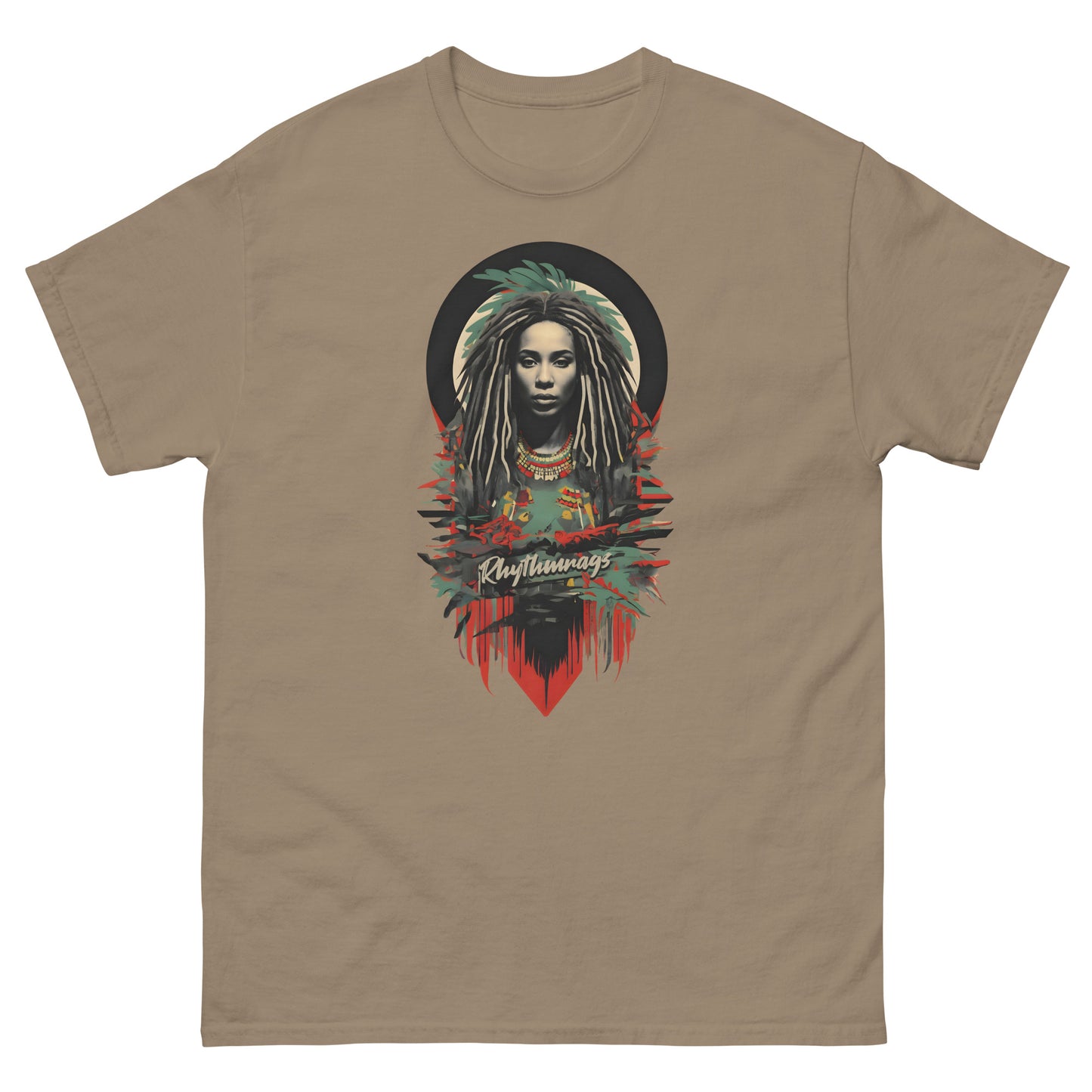 Island-vibration-reggae-t-shirt-brown-savana