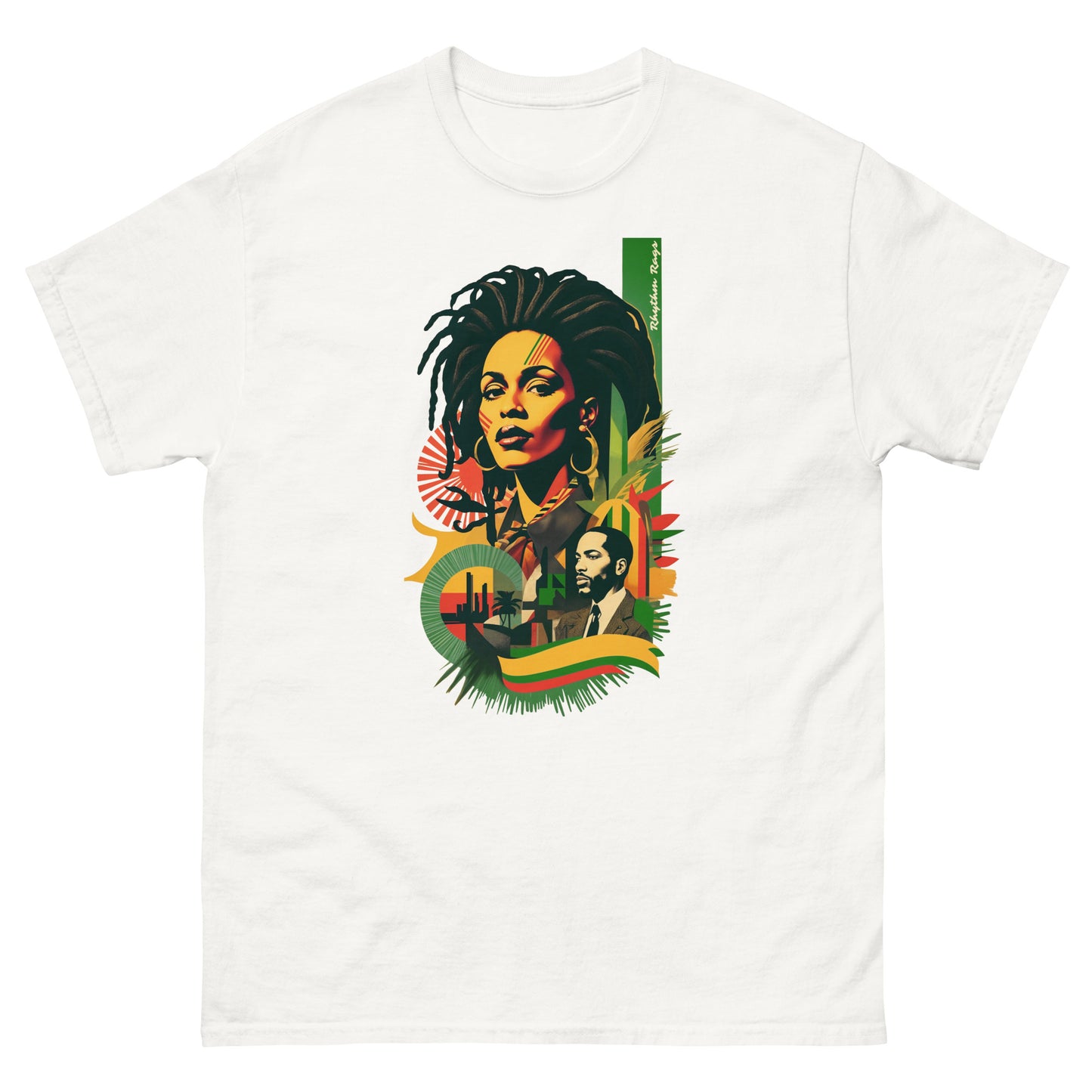 Kingston-groove-reggae-t-shirt-white