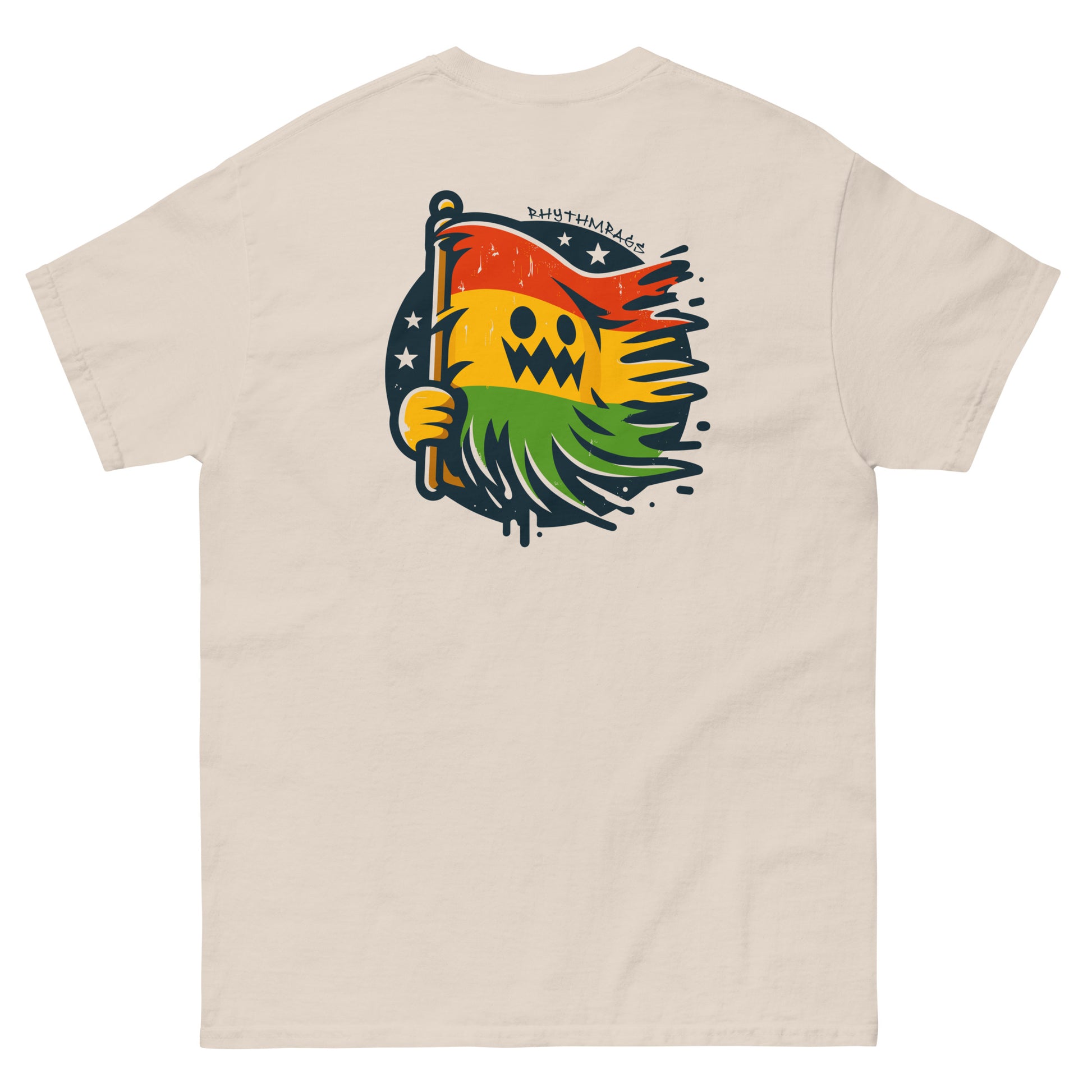 Riddim-survivor-reggae-t-shirt-back-natural