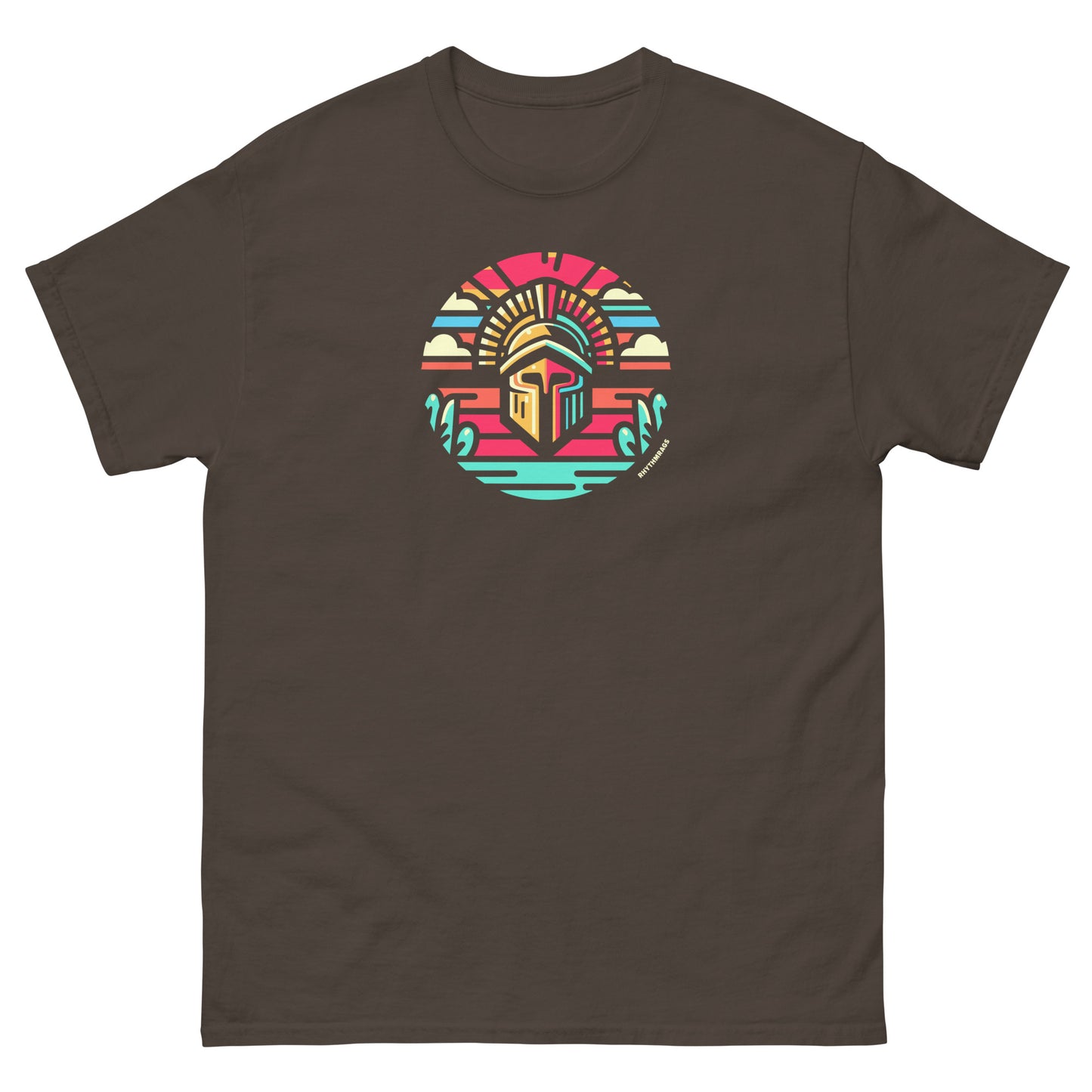 Trojan-reggae-t-shirt-dark-chocolate-front