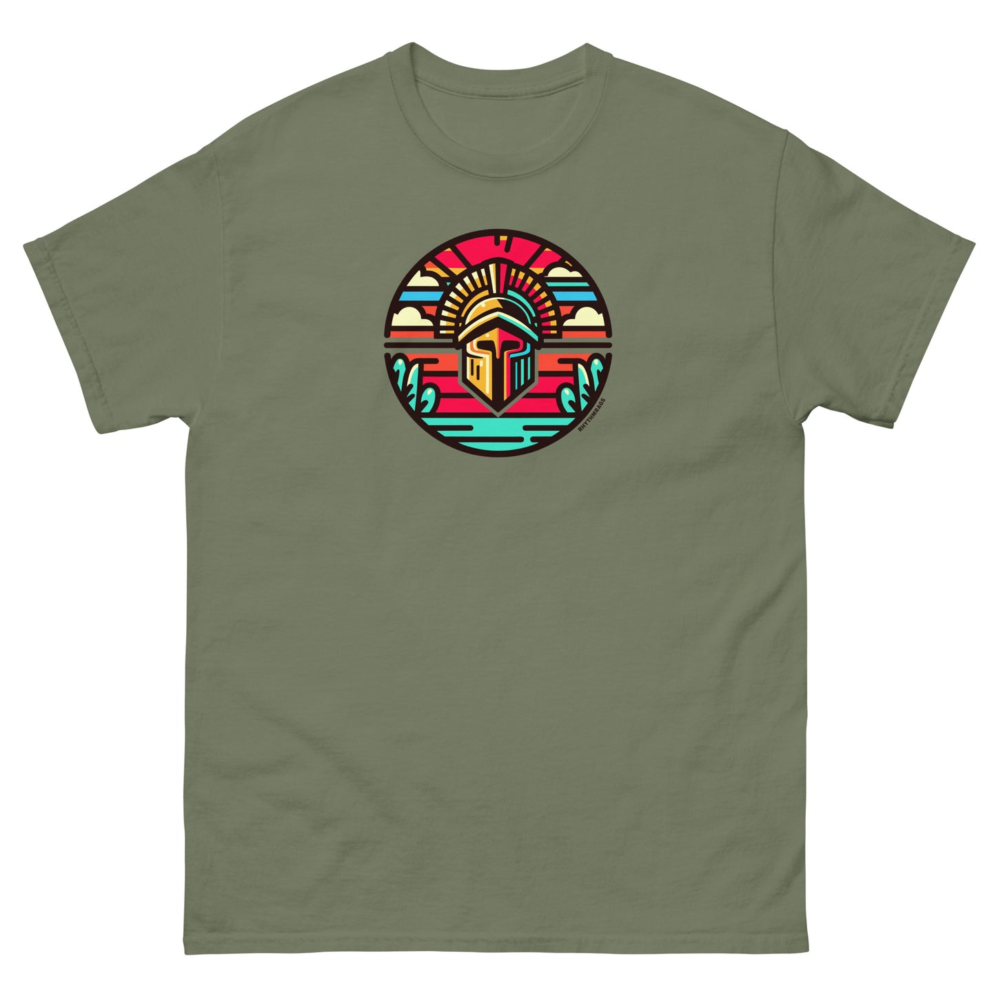 Trojan-reggae-t-shirt-military-green-front
