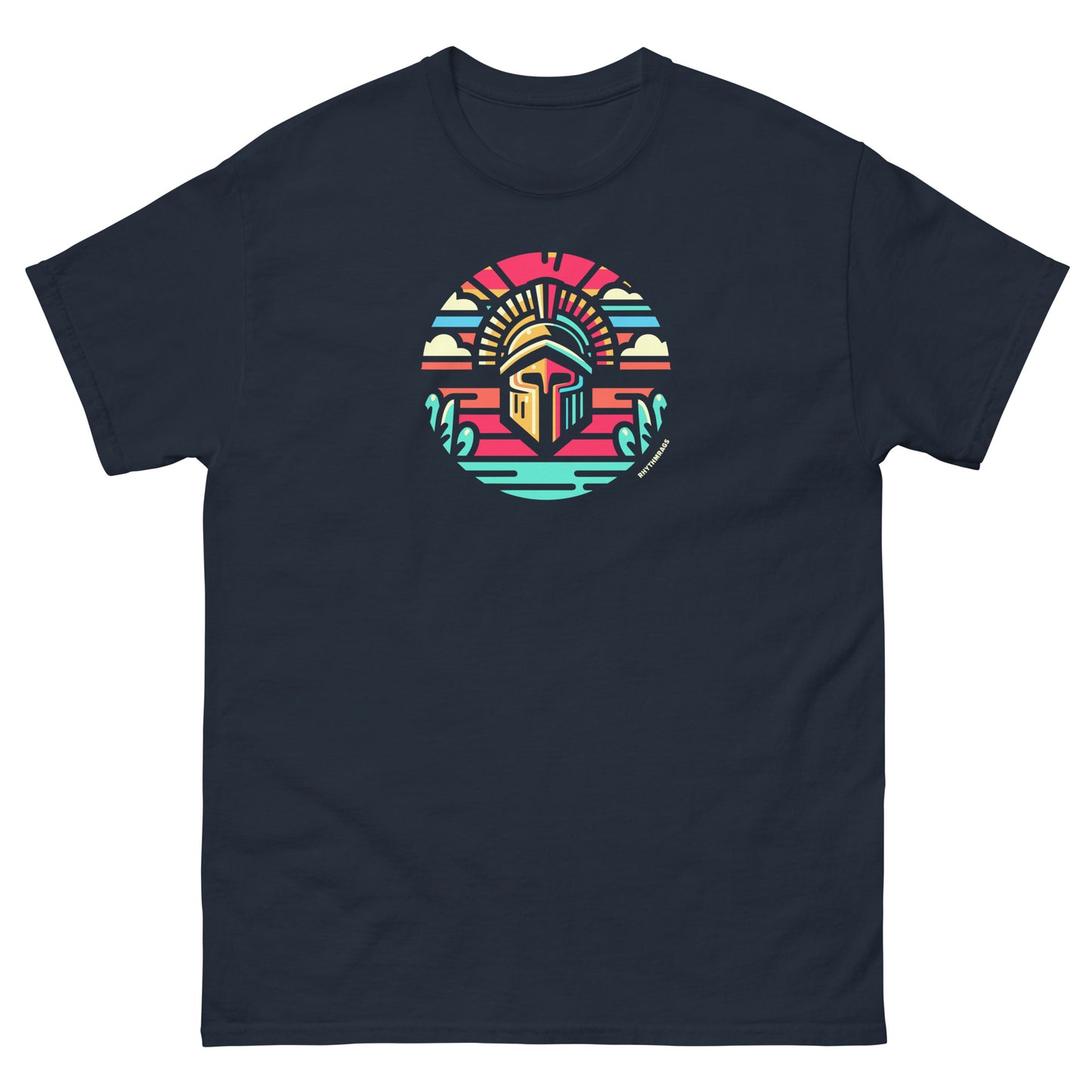 Trojan-reggae-t-shirt-navy-front