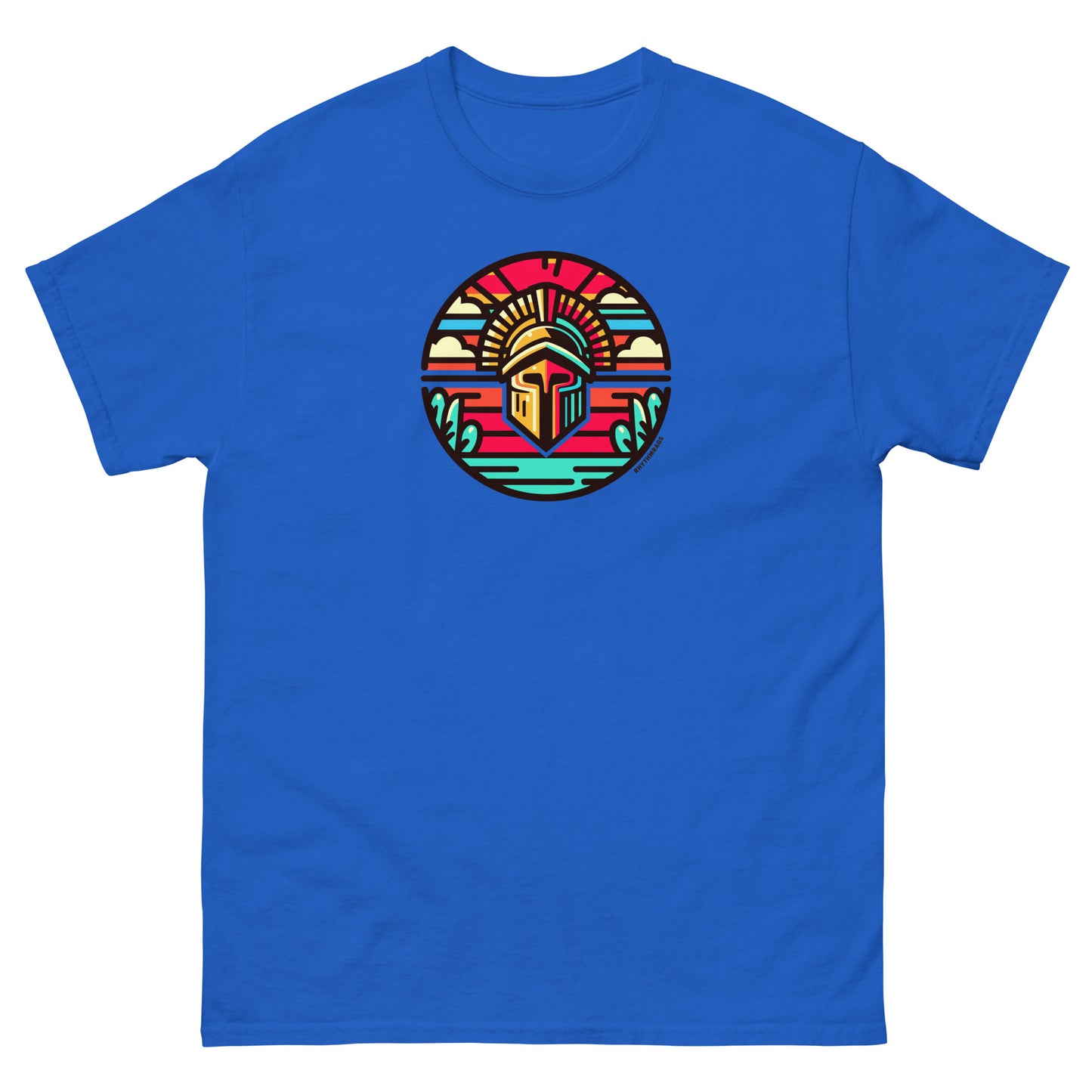 Trojan-reggae-t-shirt-royal-front