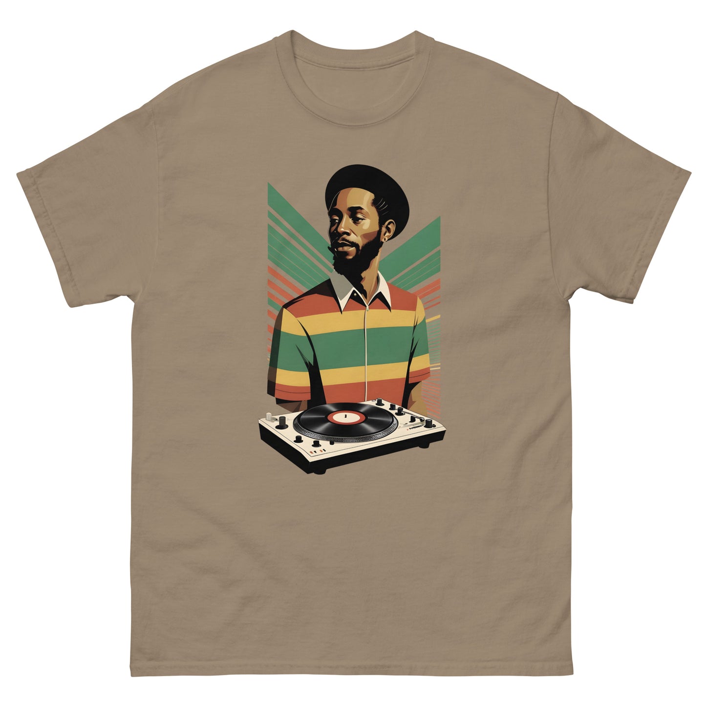 Vintage-groove-reggae-t-shirt-brown-savana