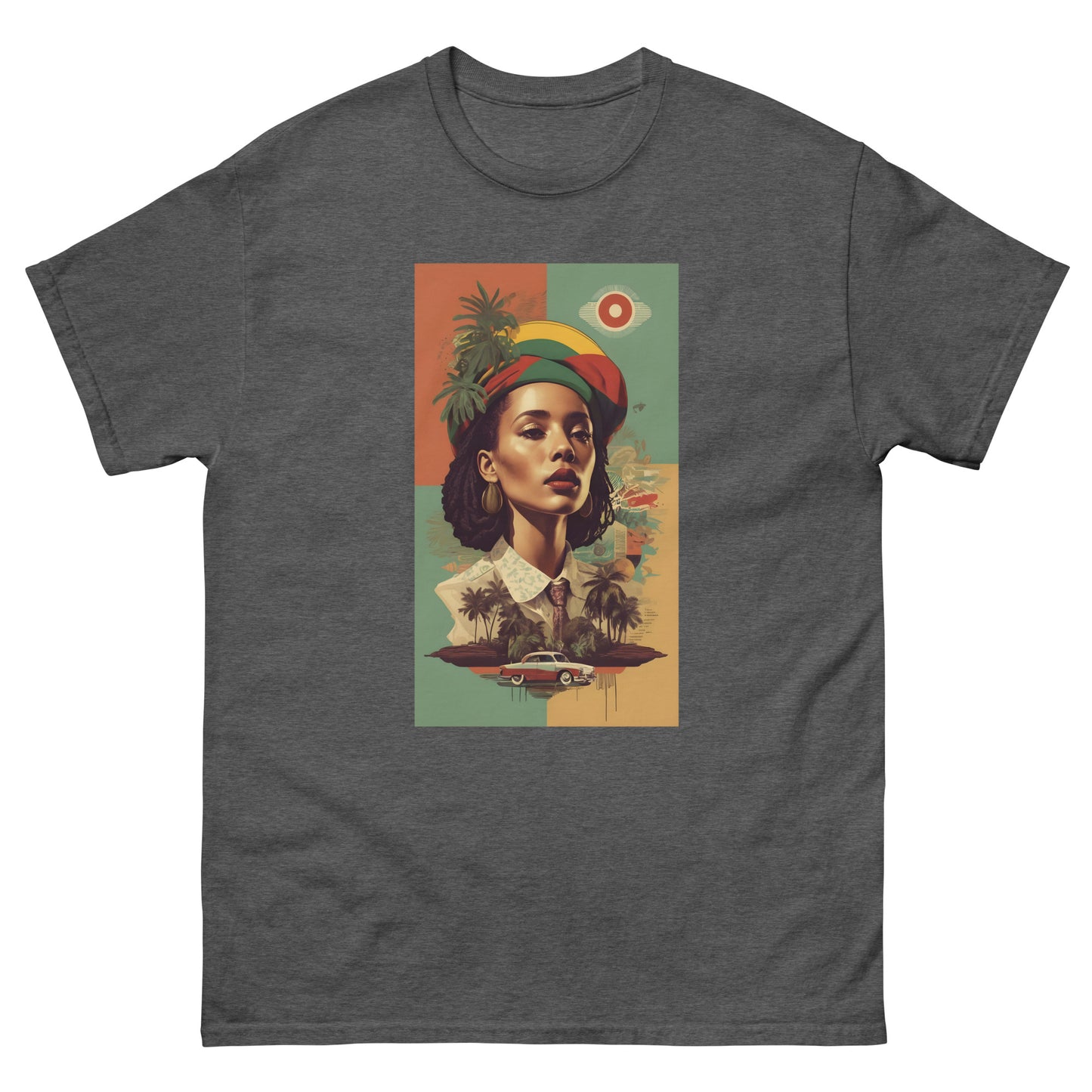 Vintage-vibration-reggae-t-shirt-dark-heather
