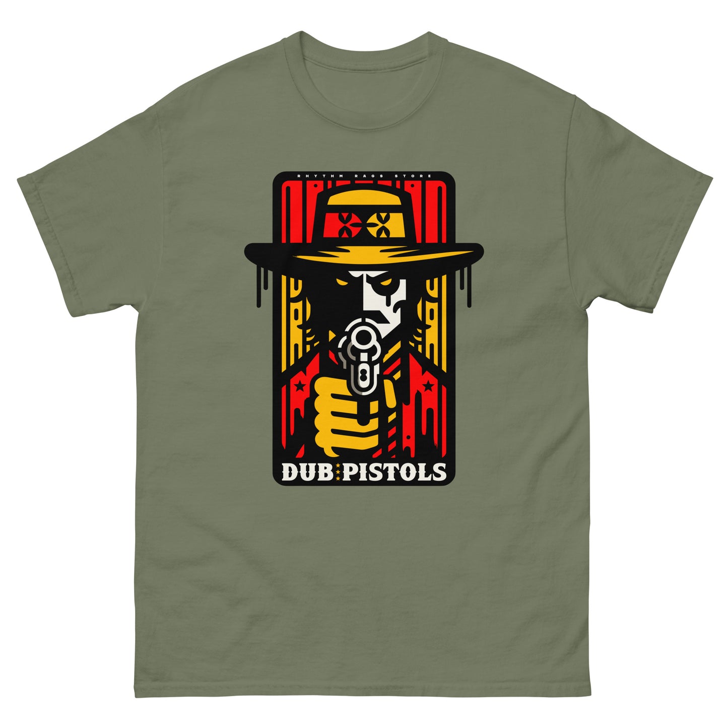 dub-pistols-reggae-t-shirt-military-green