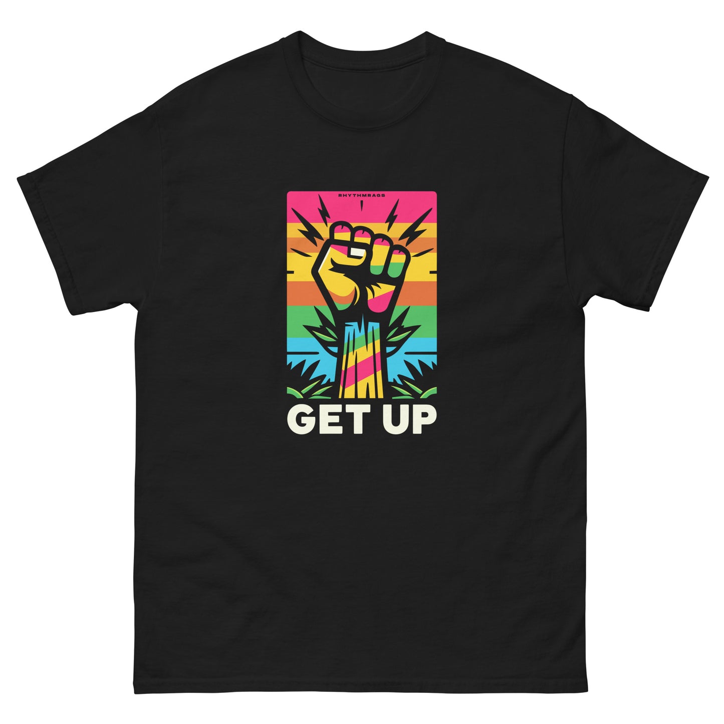 get-up-reggae-t-shirt-black