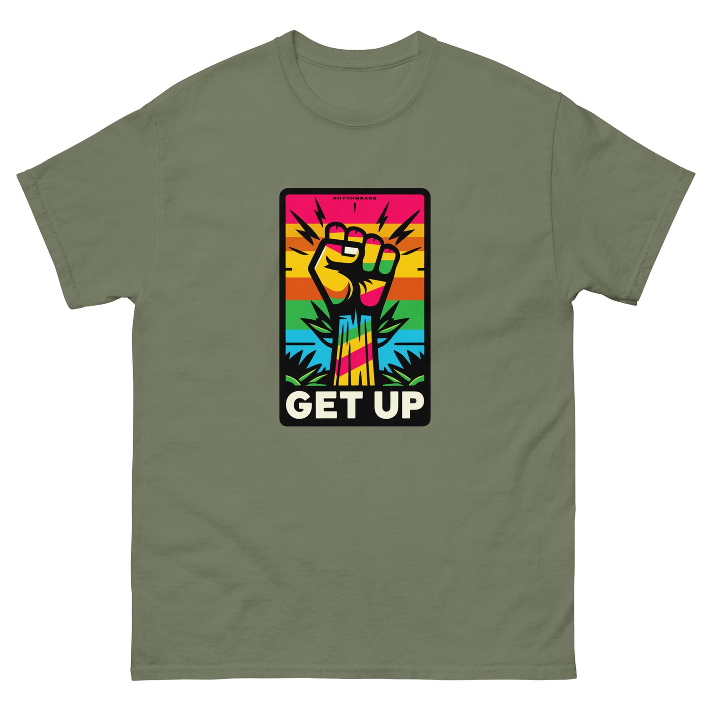 get-up-reggae-t-shirt-military-green