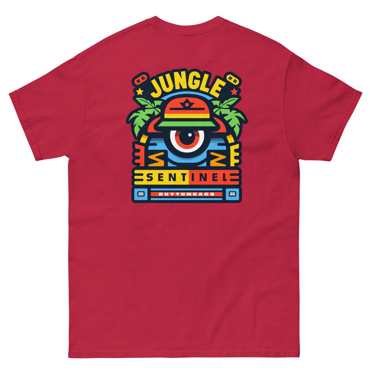 jungle-sentinel-reggae-t-shirt-cardinal-back