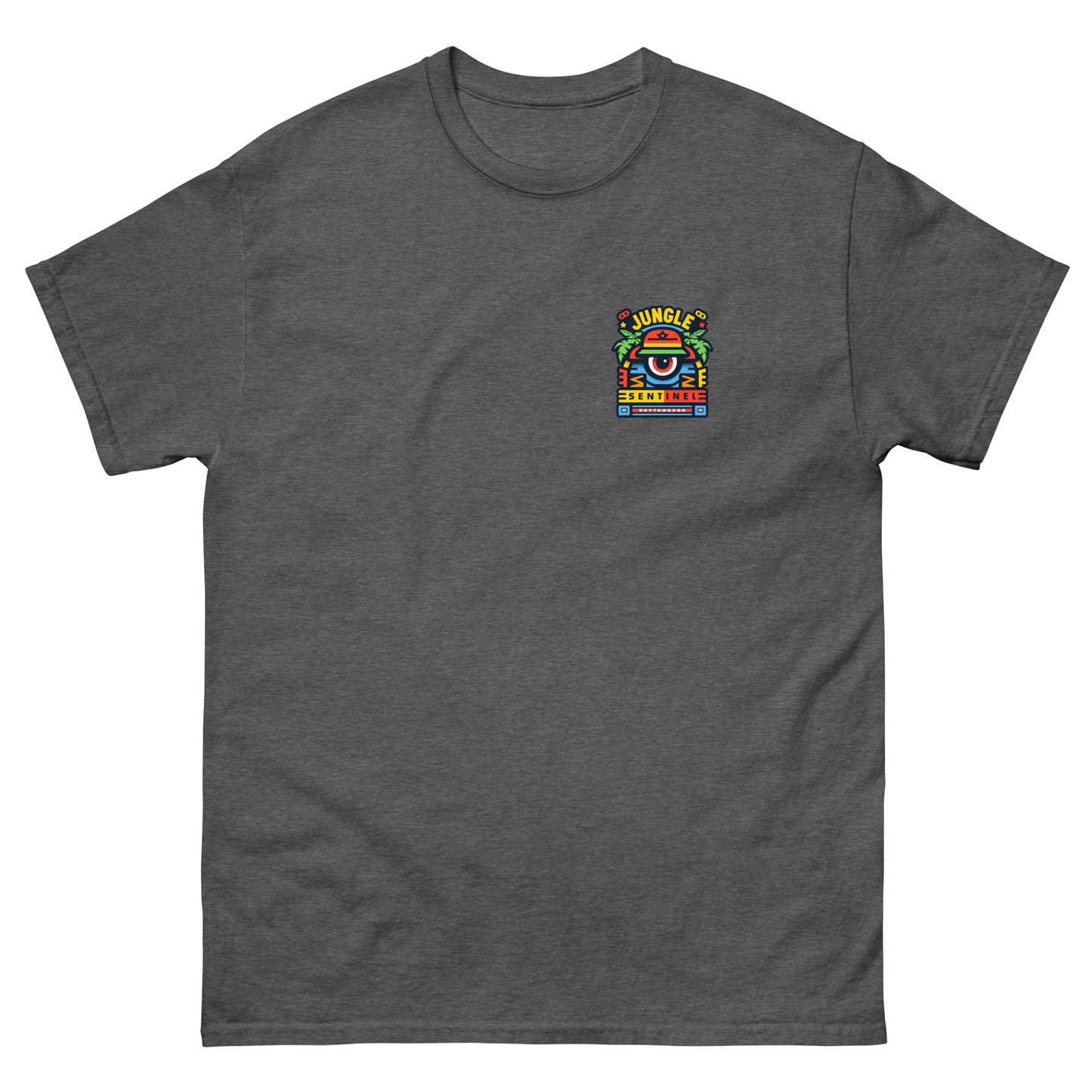 jungle-sentinel-reggae-t-shirt-dark-heather-front