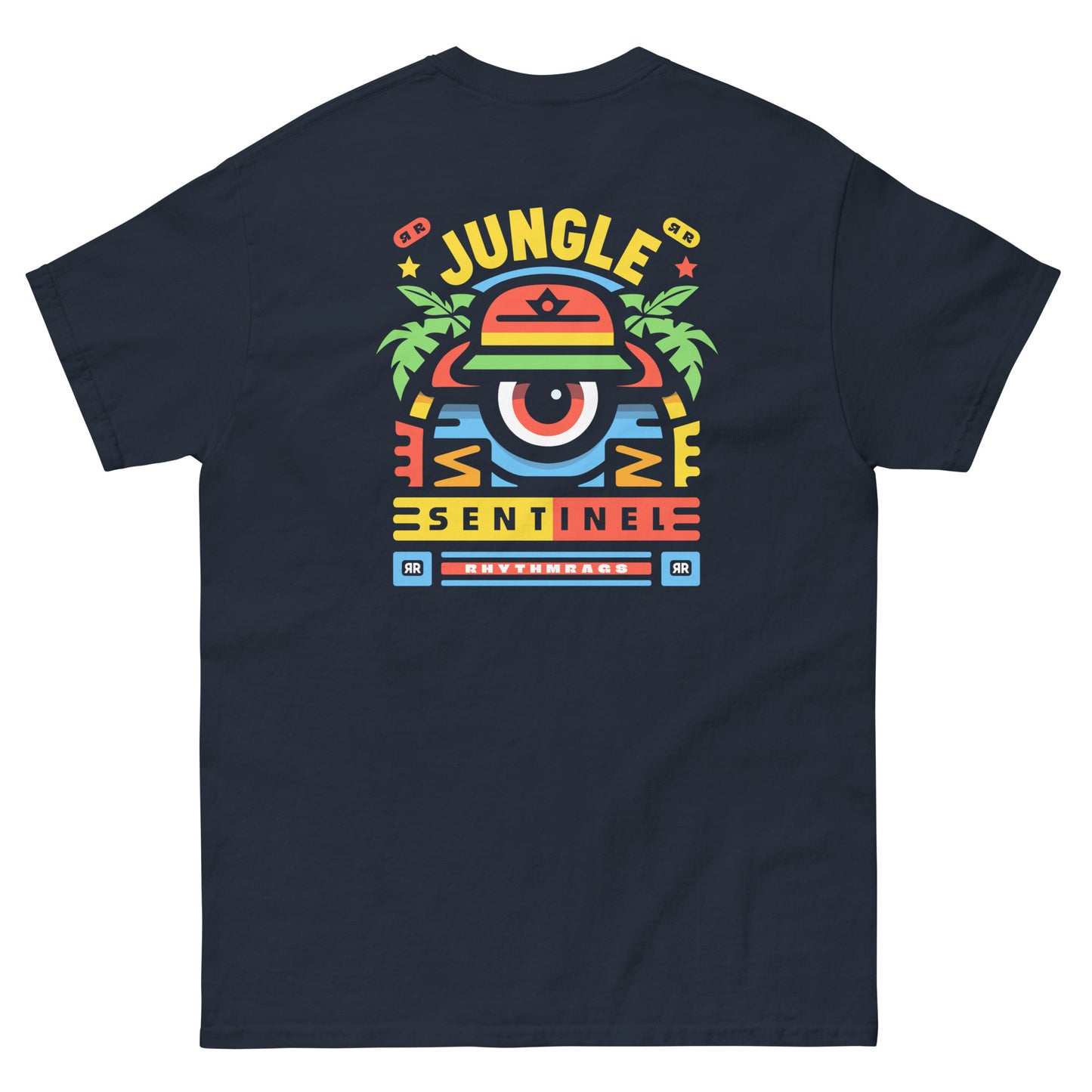 jungle-sentinel-reggae-t-shirt-navy-back