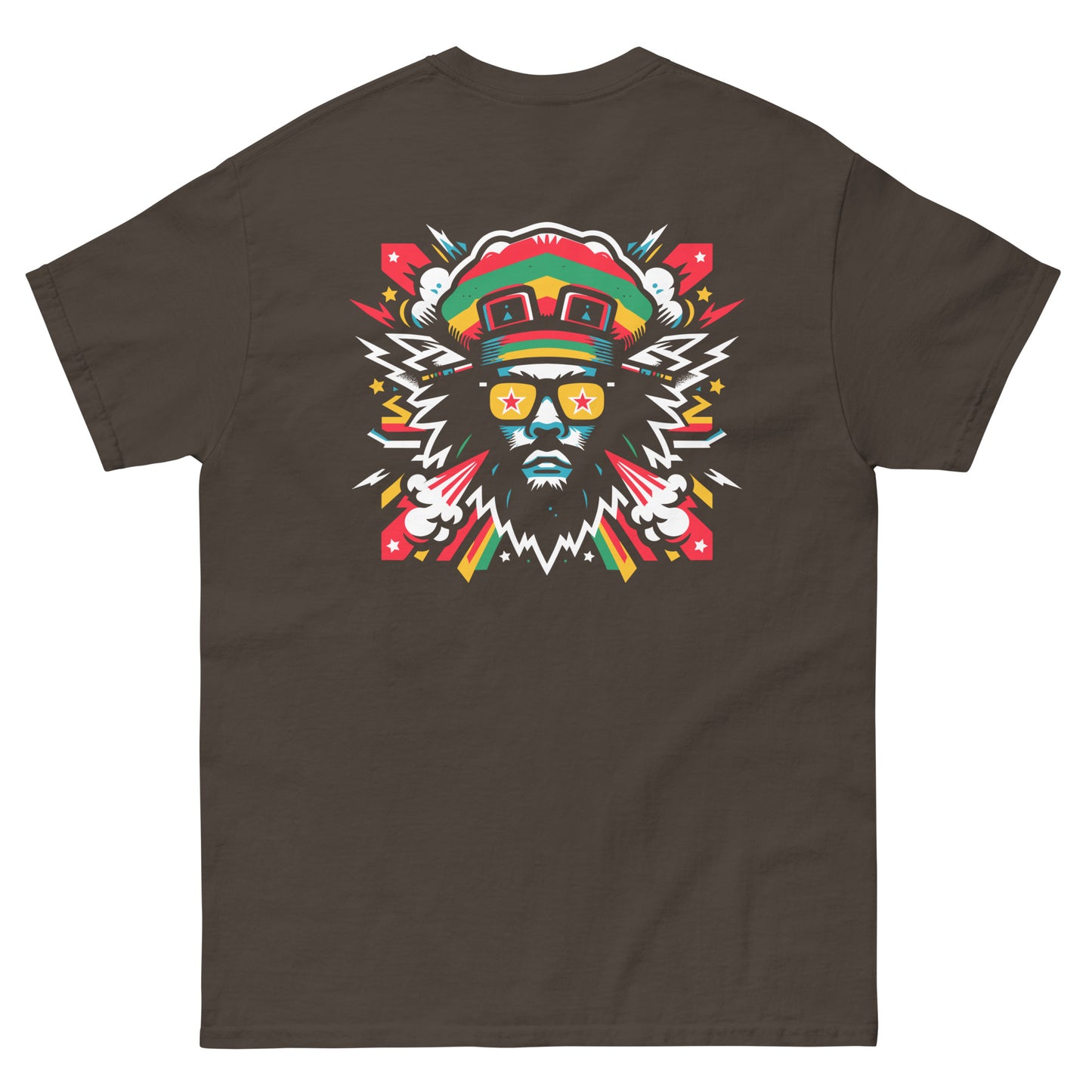 mystic-man-reggae-t-shirt-dark-chocolate-back