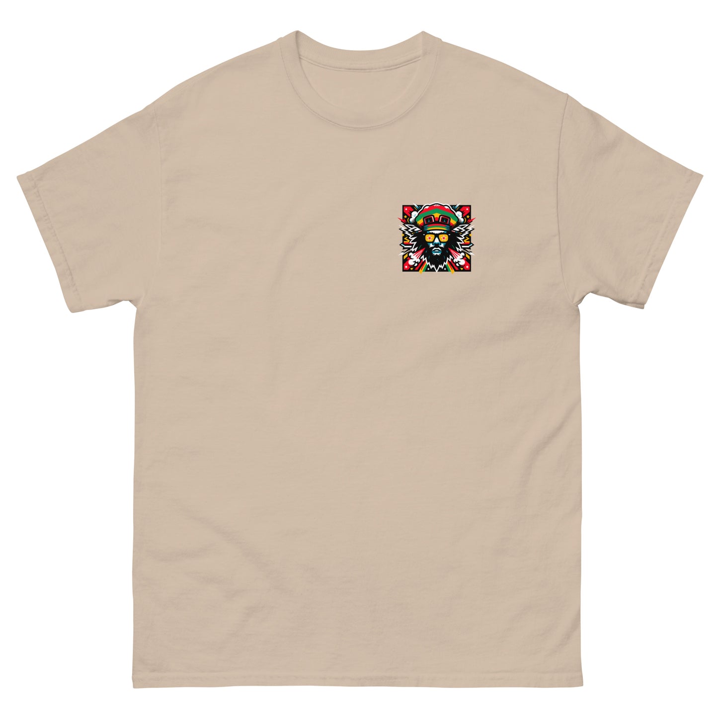 mystic-man-reggae-t-shirt-sand-front