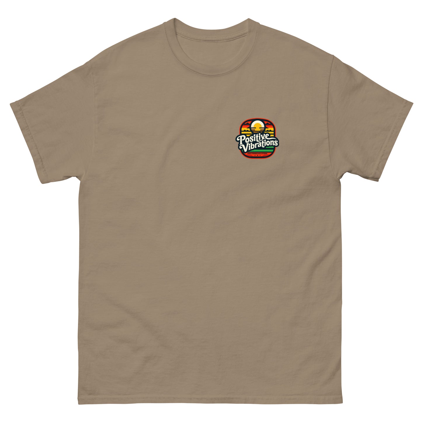 positive-vibrations-reggae-t-shirt-brown-savana-front