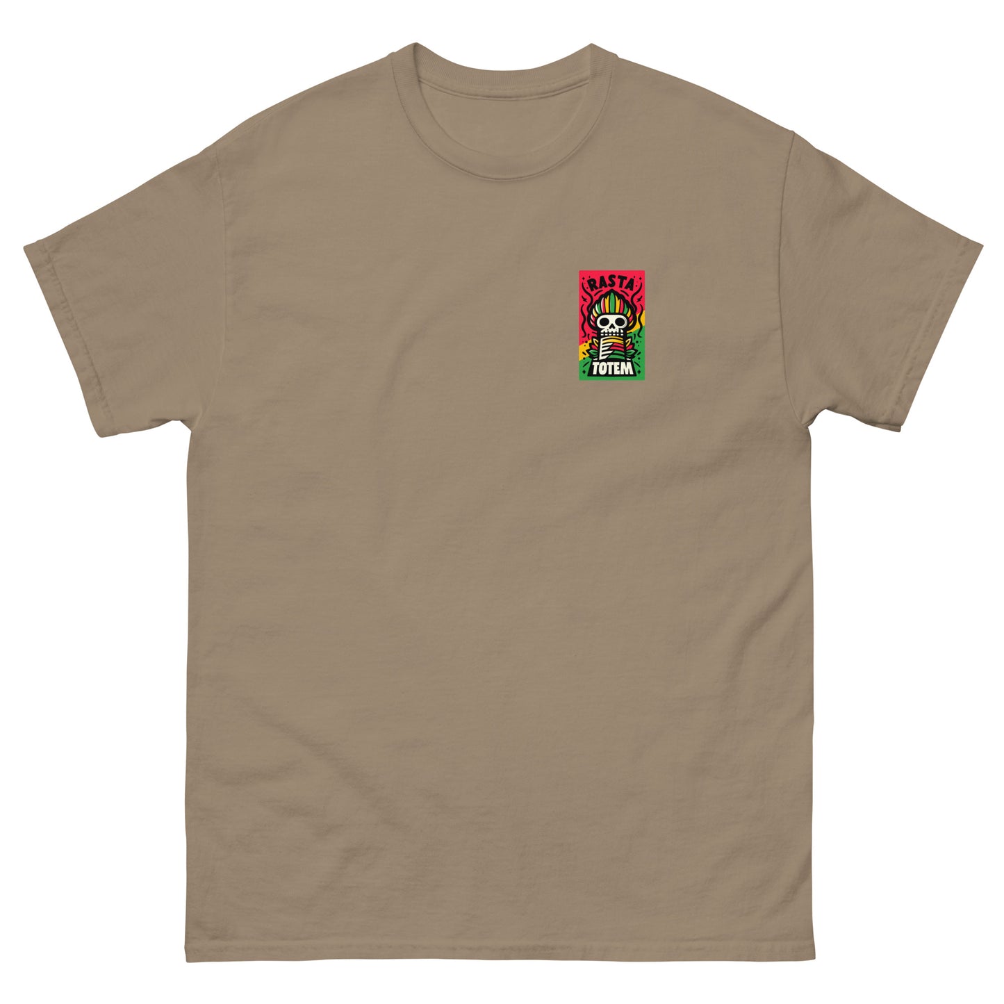 rasta-totem-reggae-t-shirt-brown-savana-front