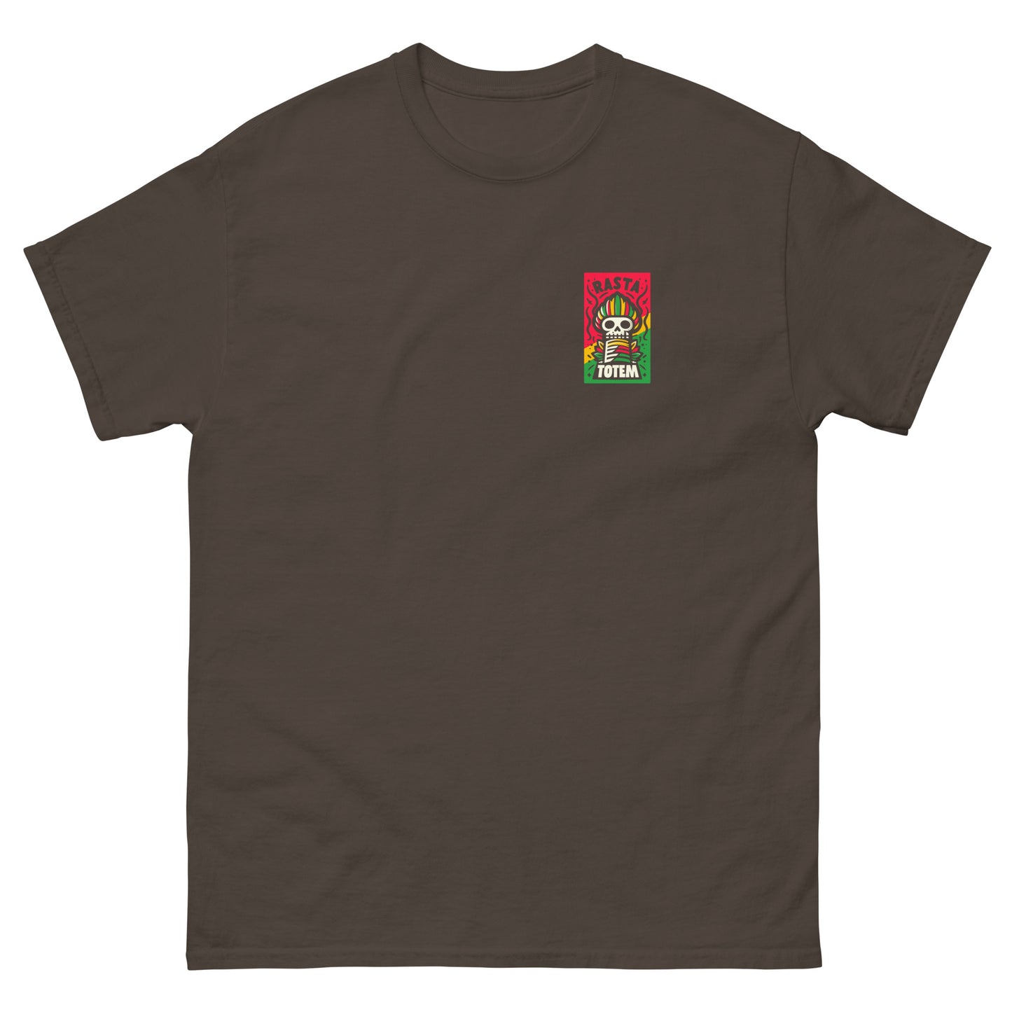 rasta-totem-reggae-t-shirt-dark-chocolate-front