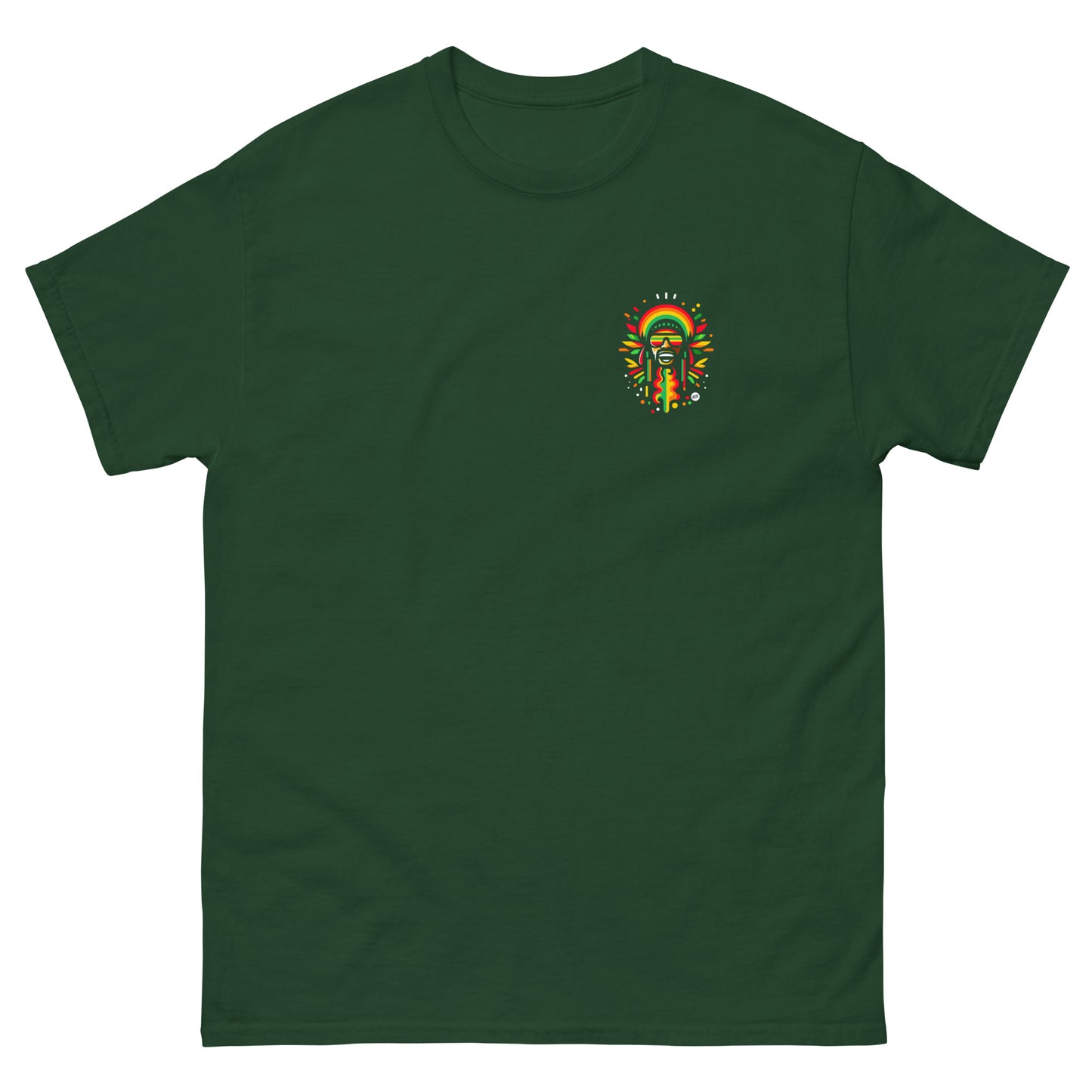 rasta-vibration-reggae-t-shirt-forest-green-front