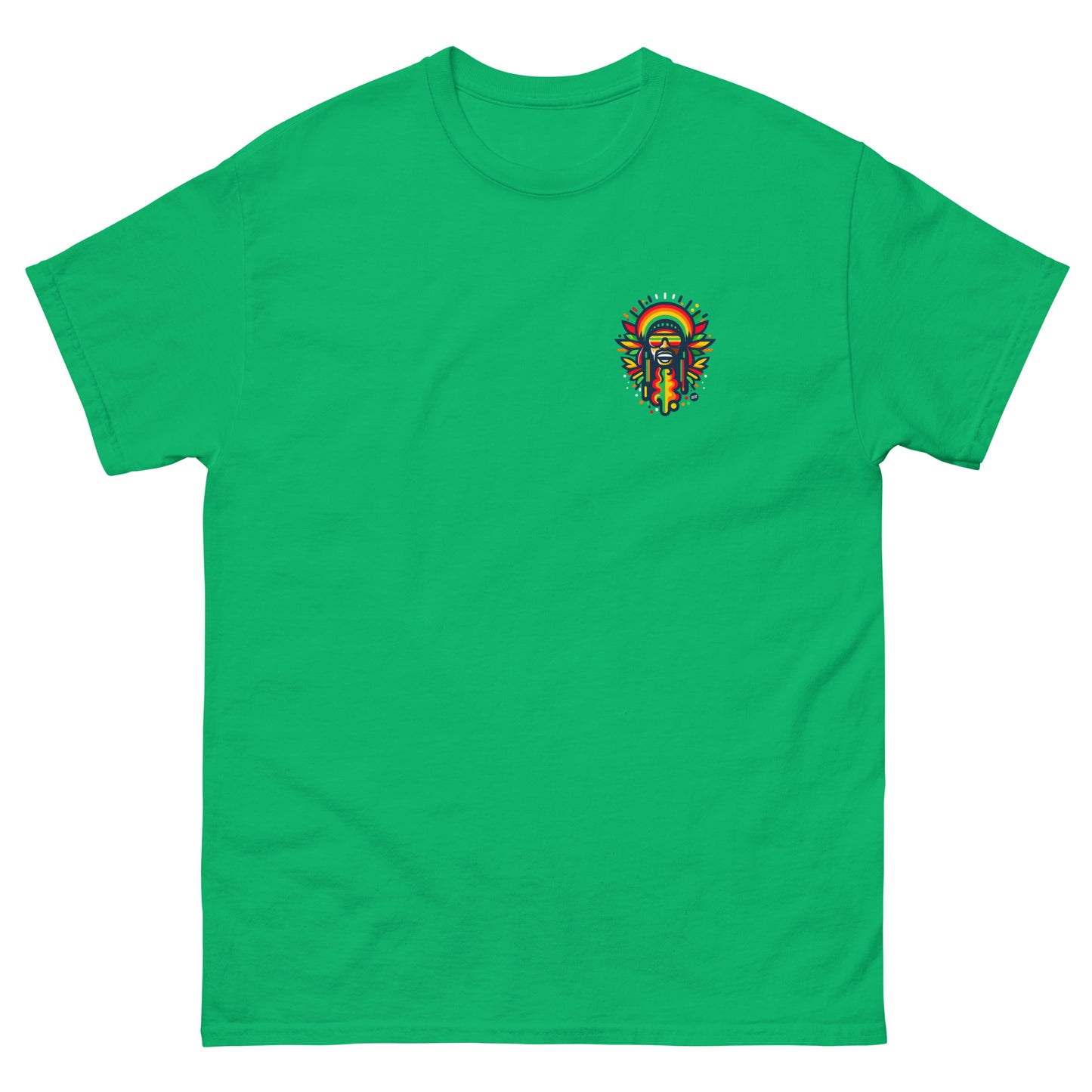 rasta-vibration-reggae-t-shirt-green-front