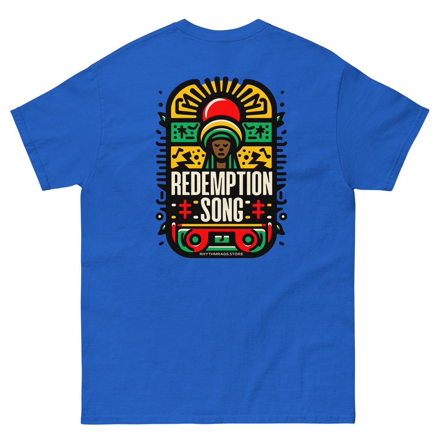 redemption-song-2-reggae-t-shirt-royal-back