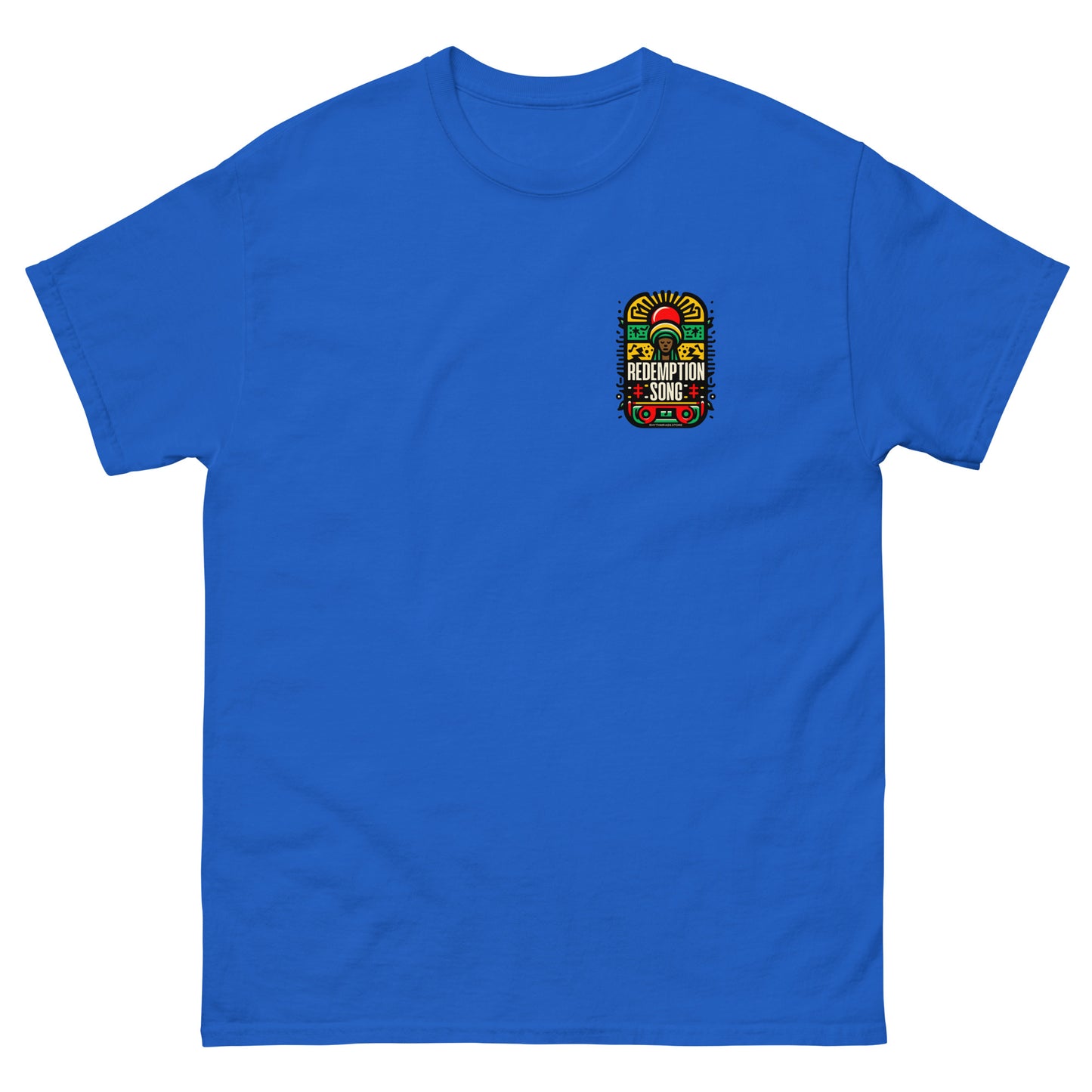 redemption-song-2-reggae-t-shirt-royal-front