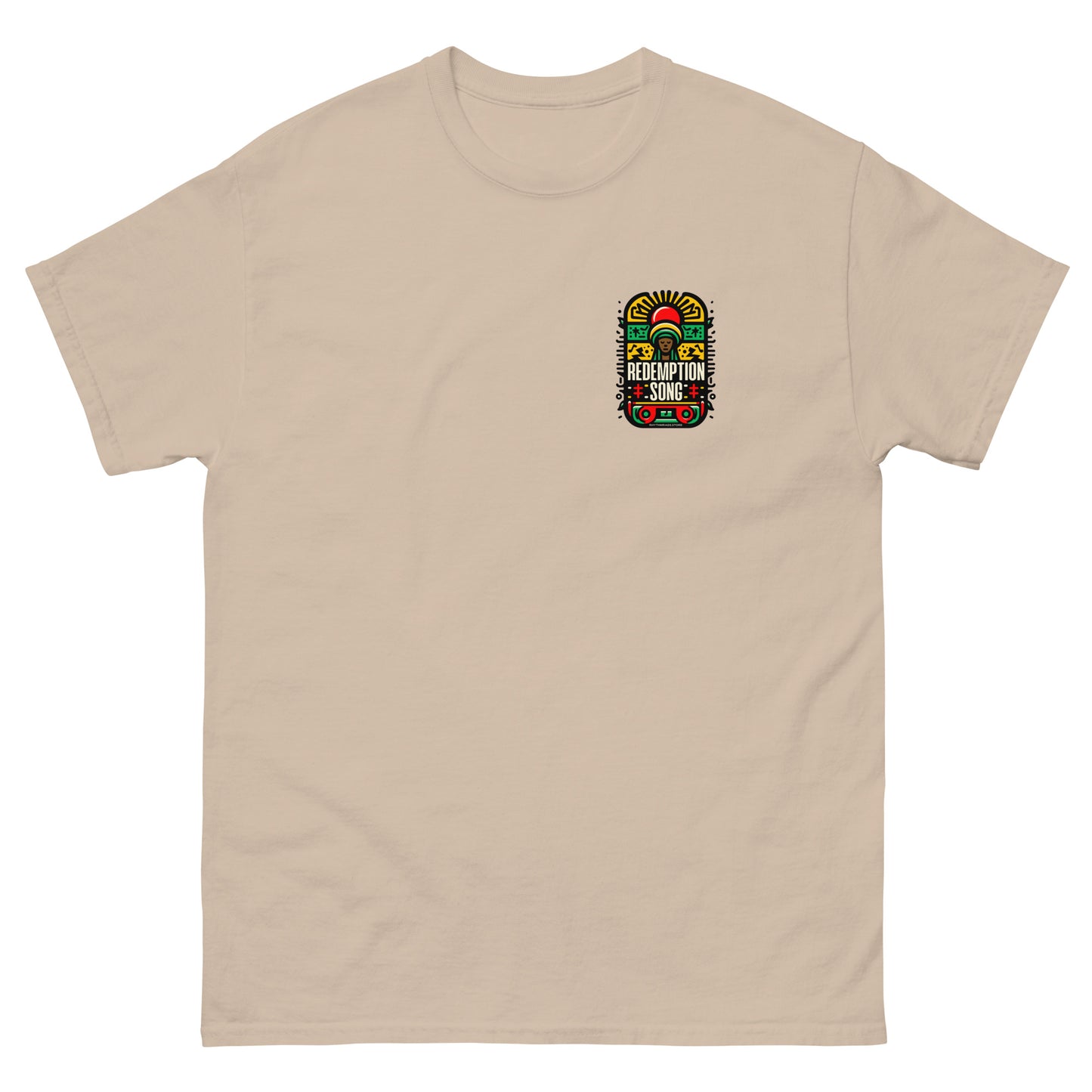 redemption-song-2-reggae-t-shirt-sand-front