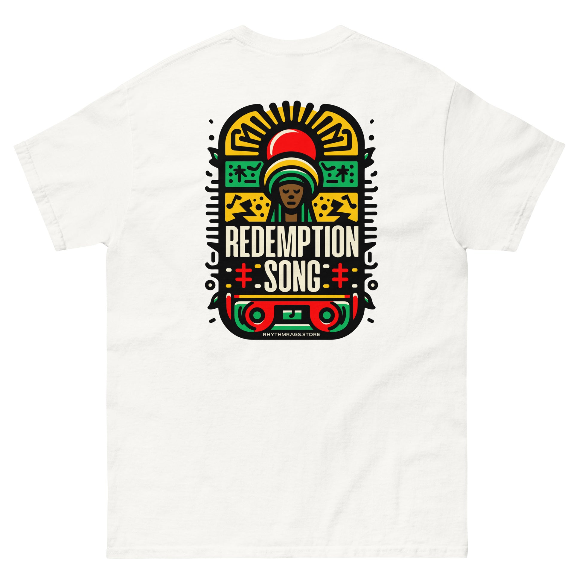 redemption-song-2-reggae-t-shirt-white-back