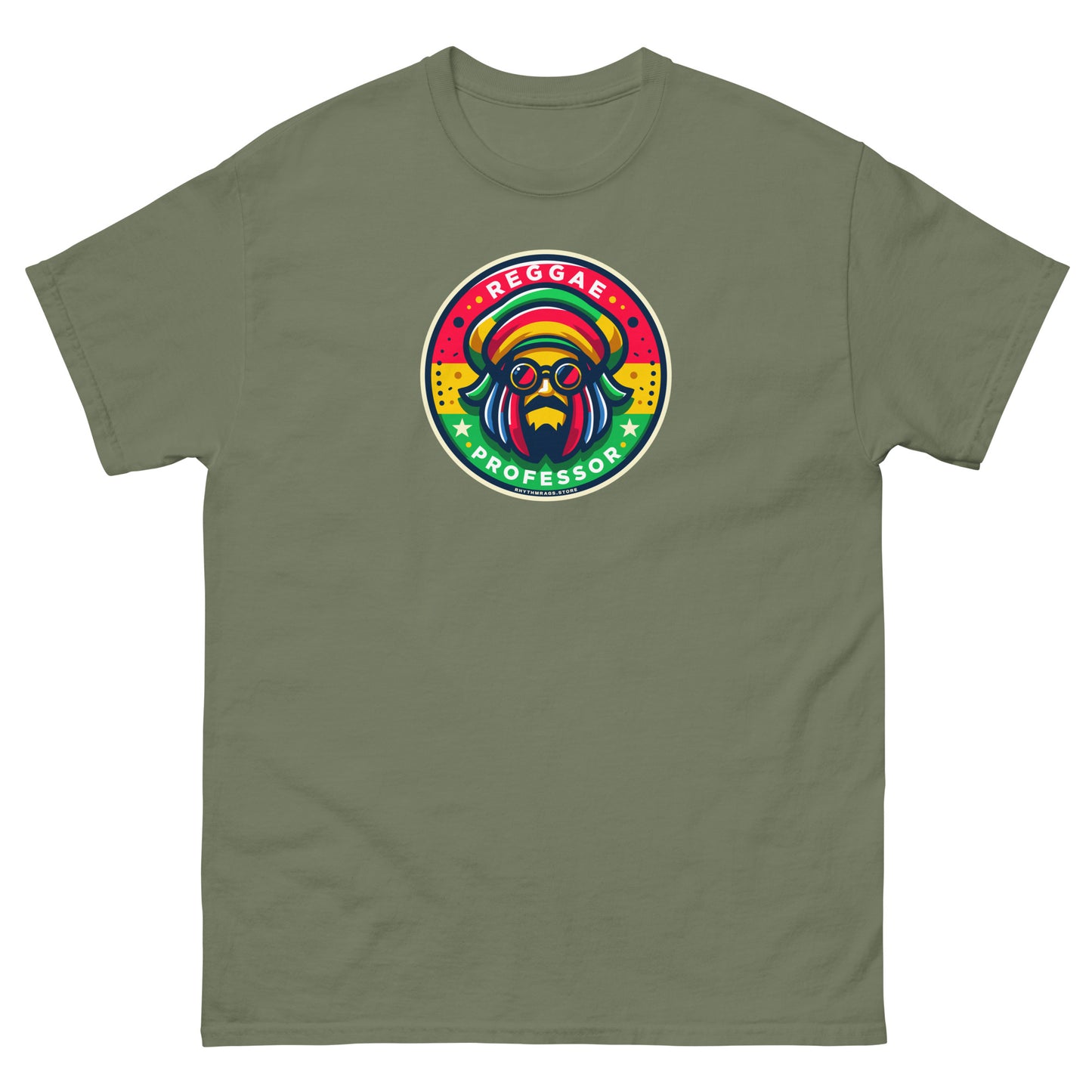 reggae-professor-reggae-t-shirt-military-green