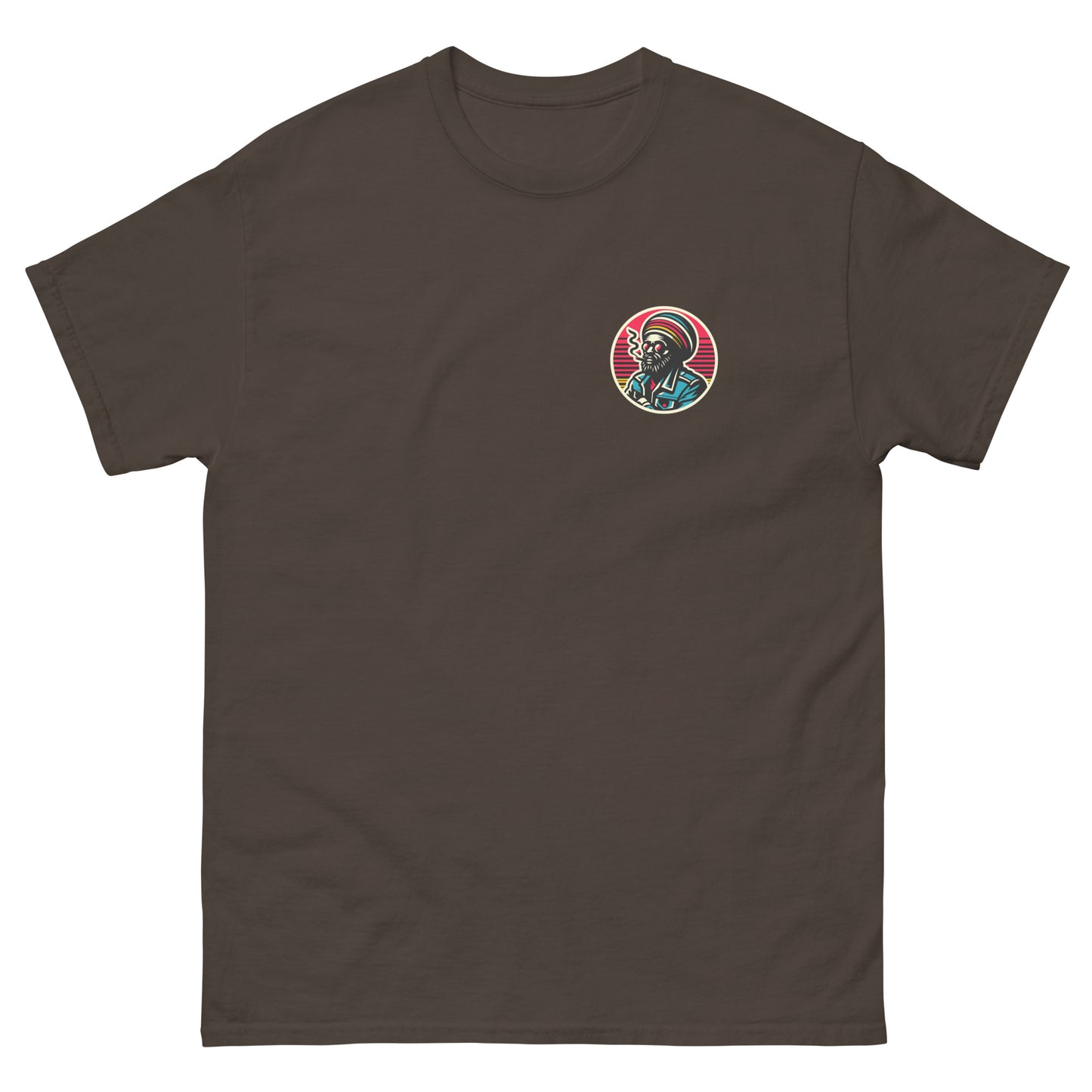 rockers-uptown-reggae-t-shirt-dark-chocolate-front