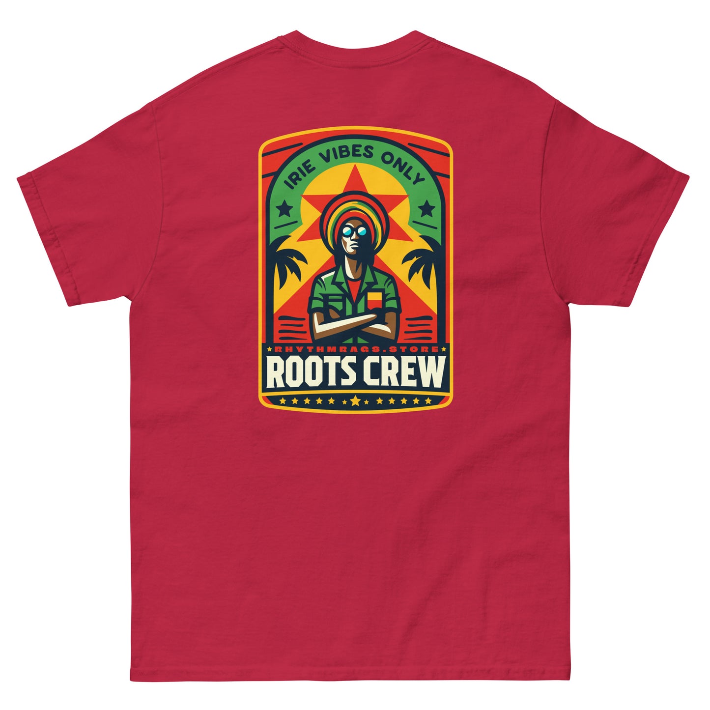 roots-crew-reggae-t-shirt-cardinal-back