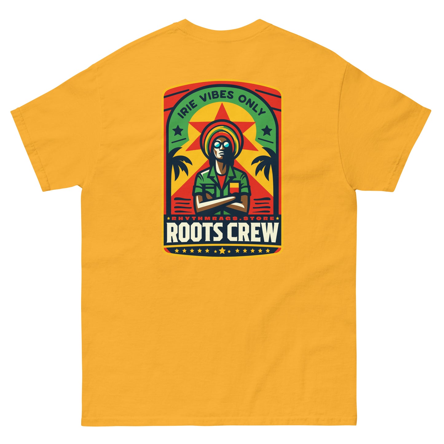 roots-crew-reggae-t-shirt-gold-back