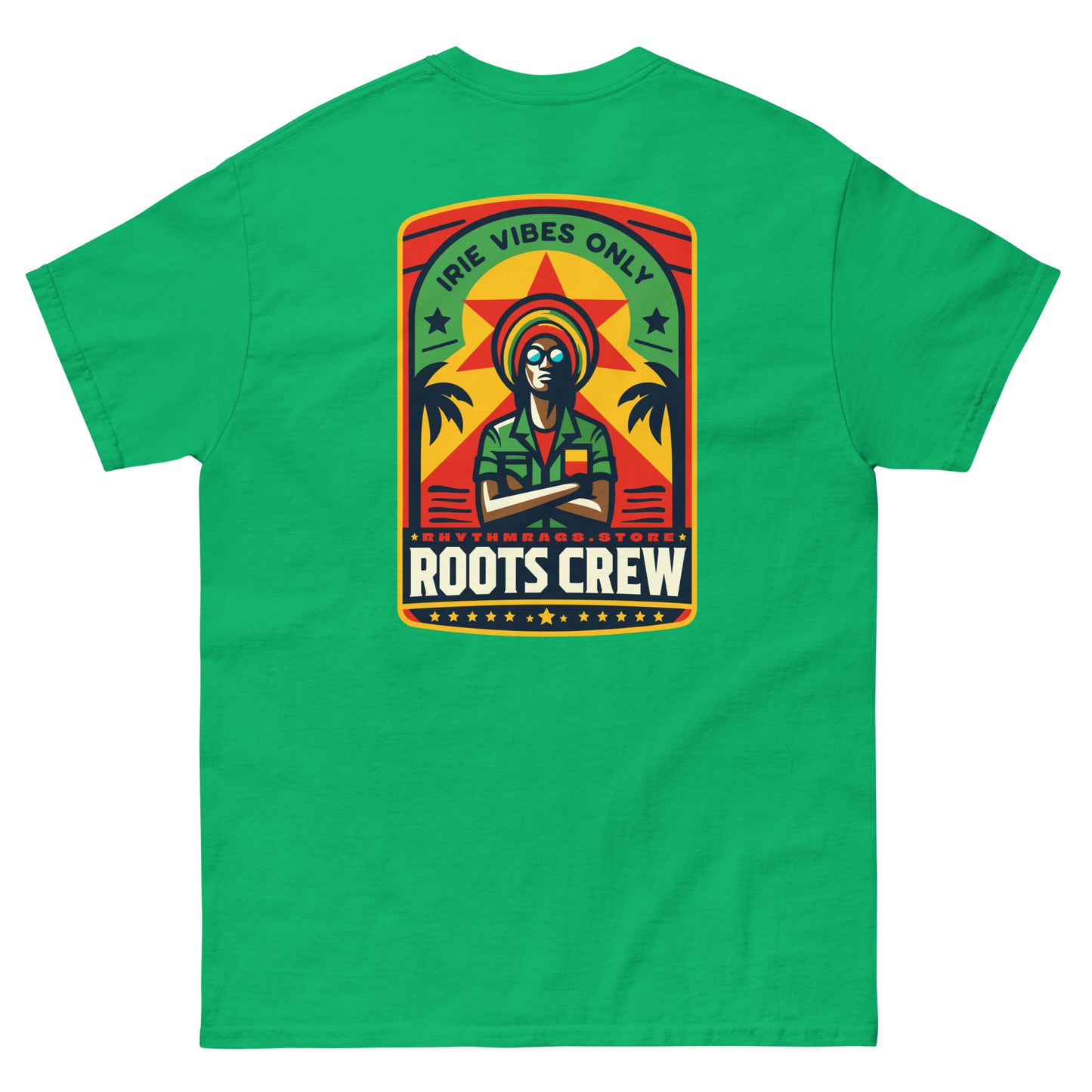 roots-crew-reggae-t-shirt-irish-green-back