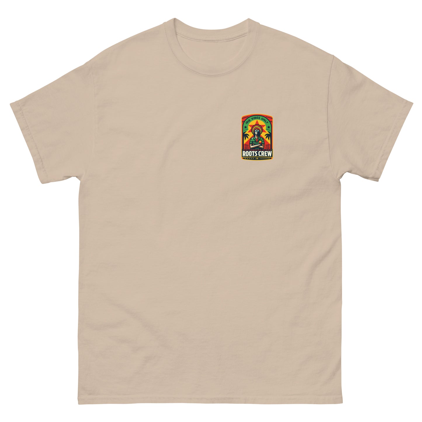 roots-crew-reggae-t-shirt-sand-front