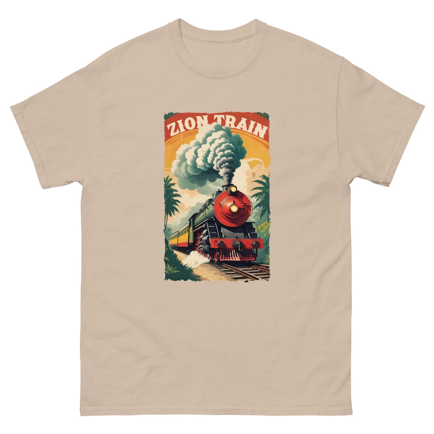 zion-train-reggae-t-shirt-sand