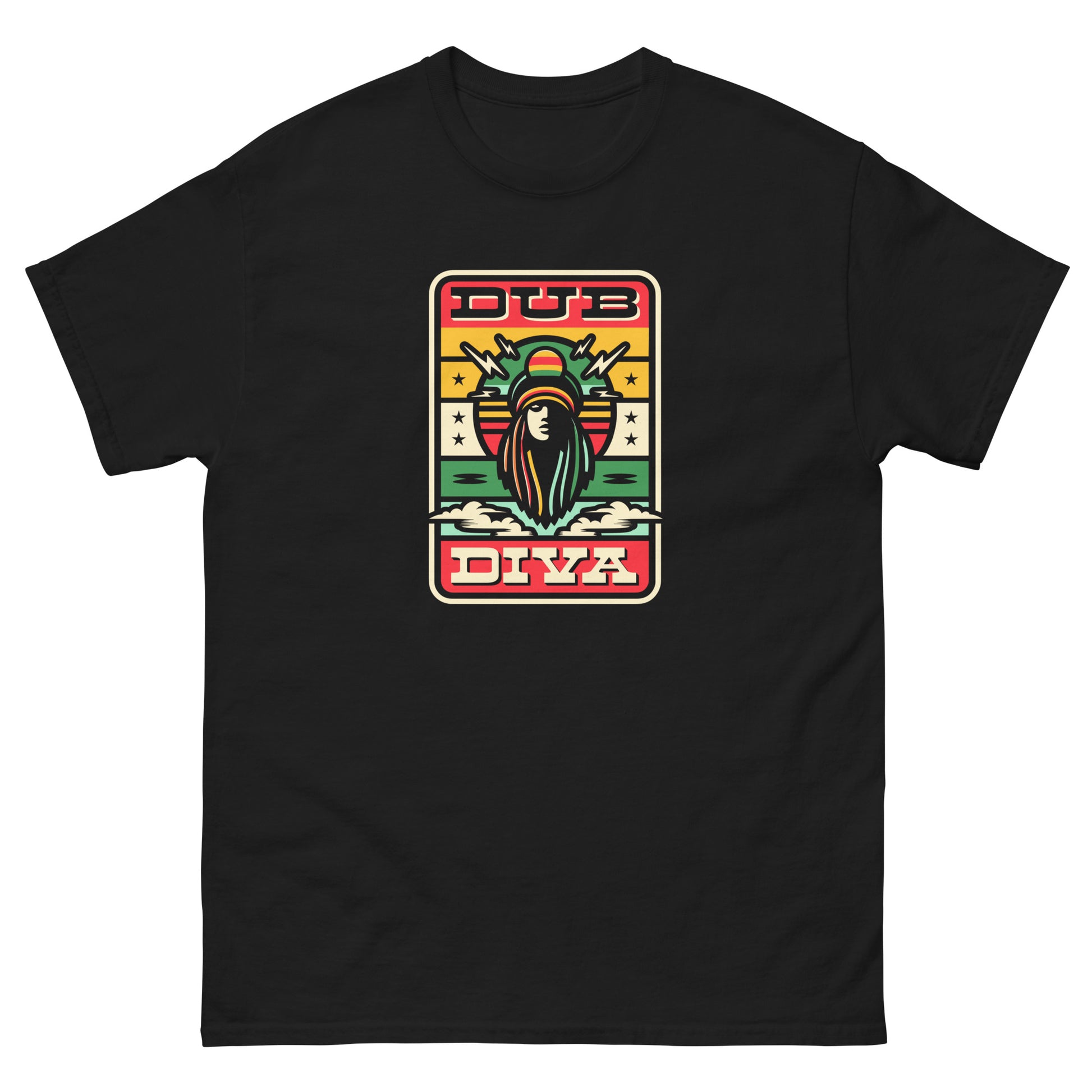 Dub-diva-reggae-t-shirt-black