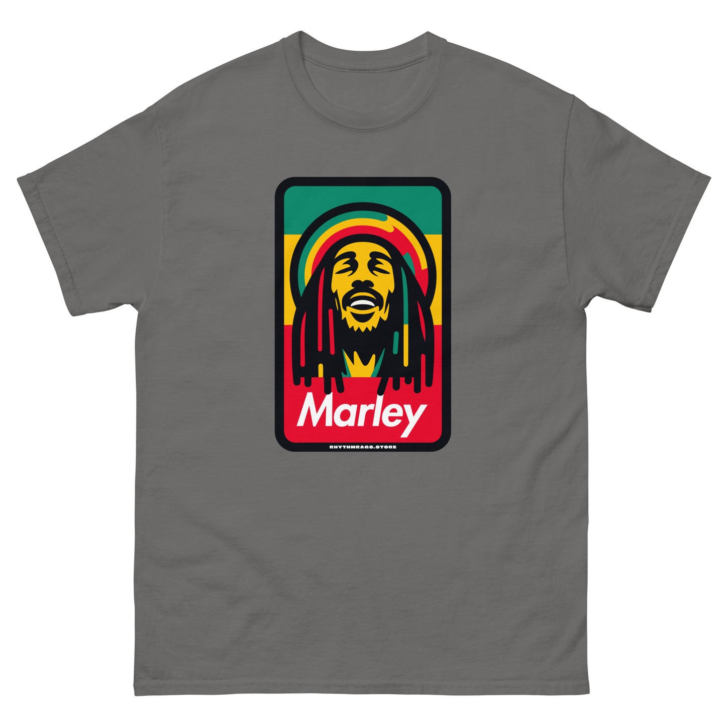 Marley-reggae-t-shirt-charcoal