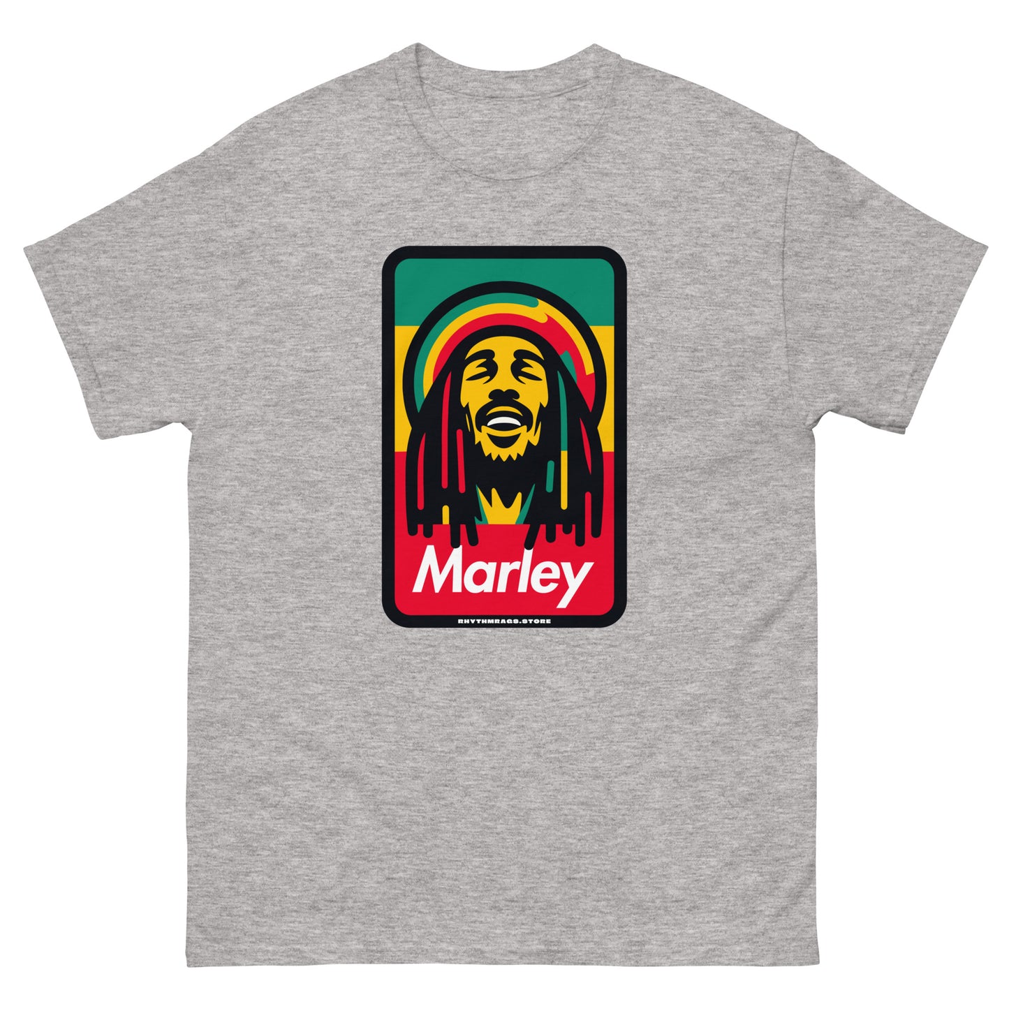 Marley-reggae-t-shirt-sport-grey