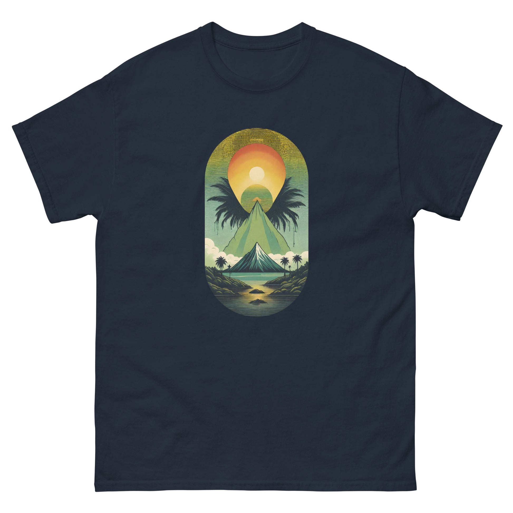 Mount-sinai-reggae-t-shirt-navy