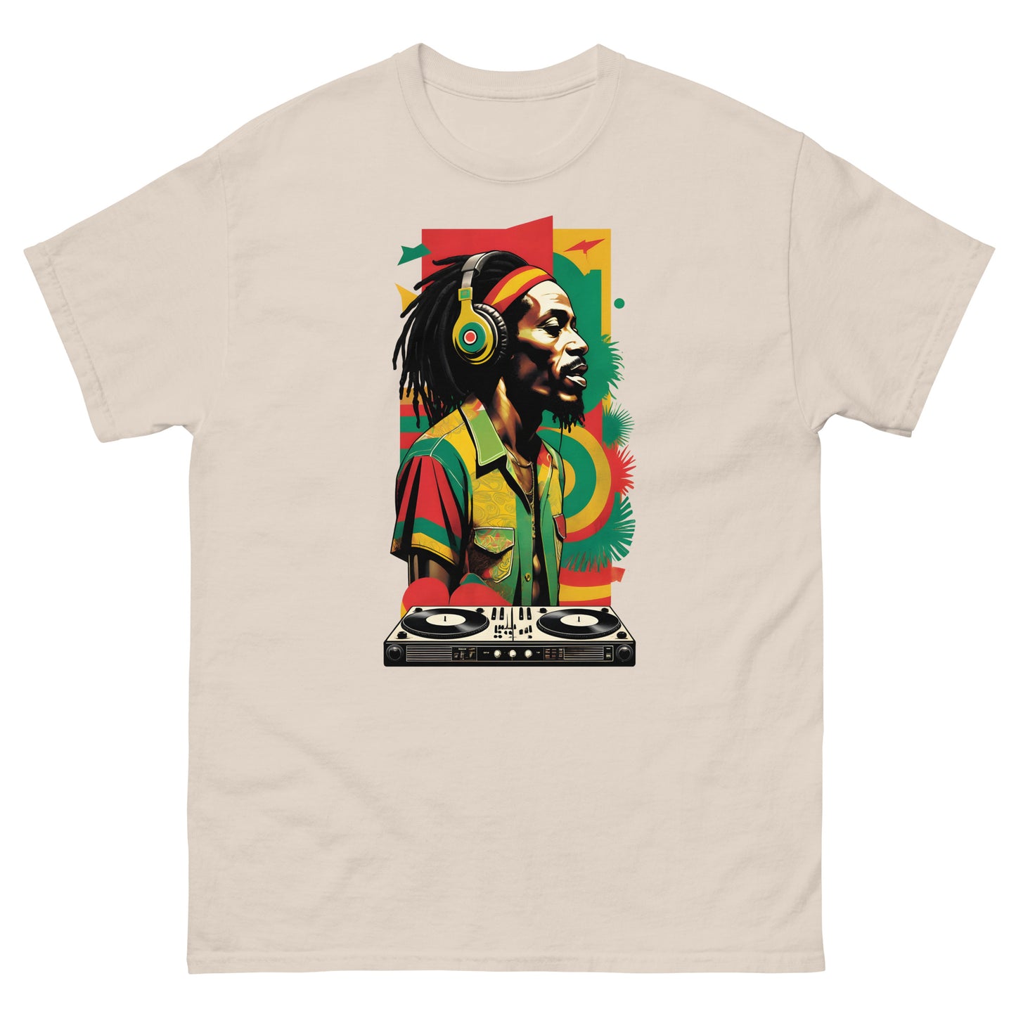 Reggae-record-reggae-t-shirt-natural