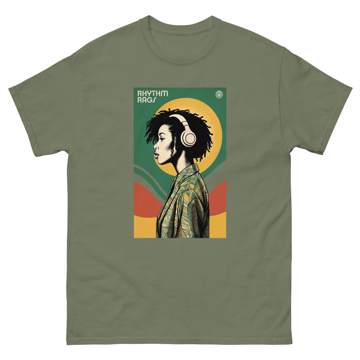 Reggae-rhapsody-reggae-t-shirt-military-green