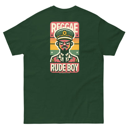 Reggae-rude-boy-reggae-t-shirt-forest-green-back