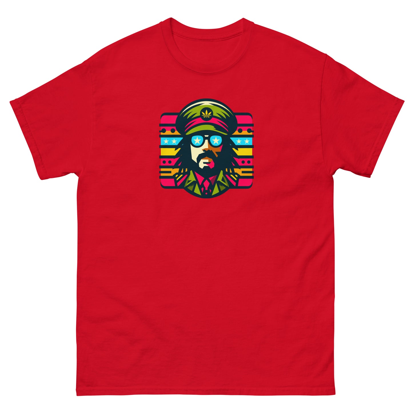 Soul-rebel-reggae-t-shirt-red-front