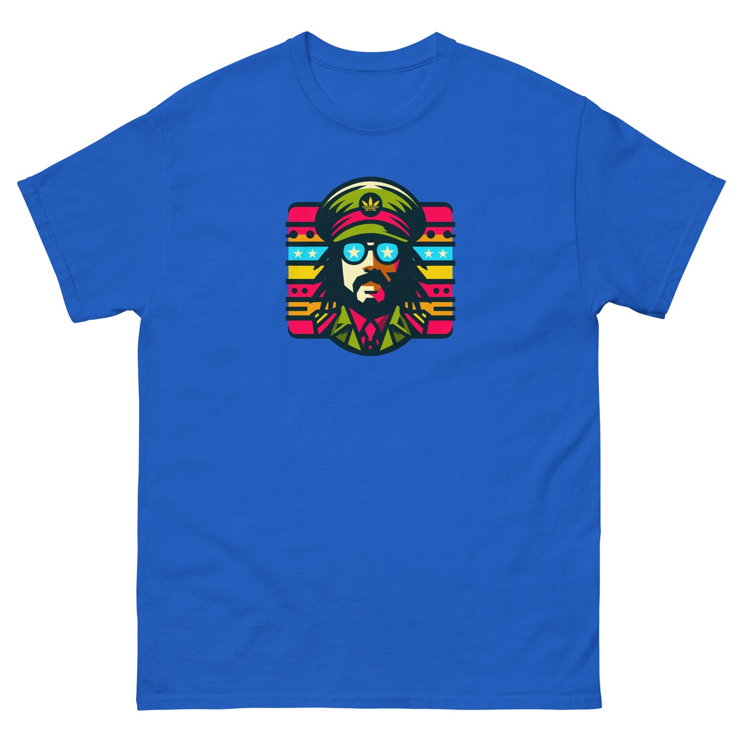 Soul-rebel-reggae-t-shirt-royal-front
