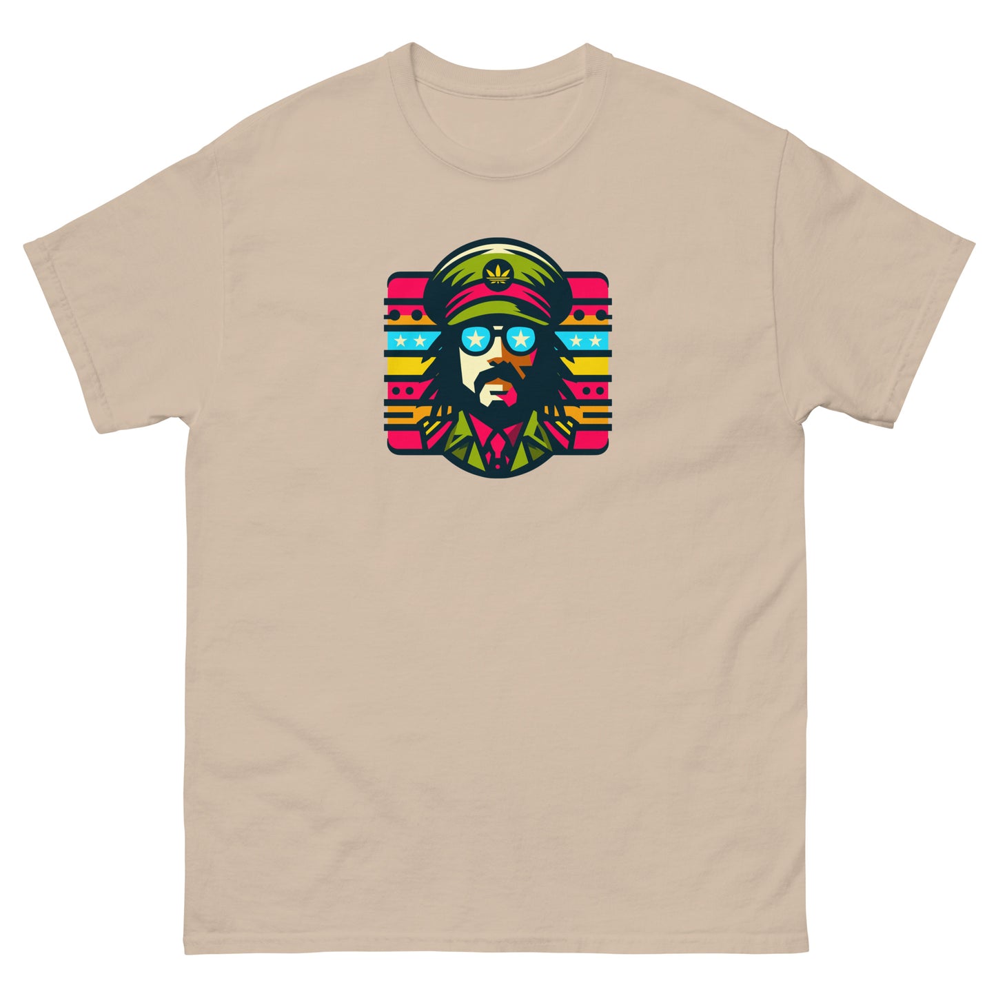 Soul-rebel-reggae-t-shirt-sand-front