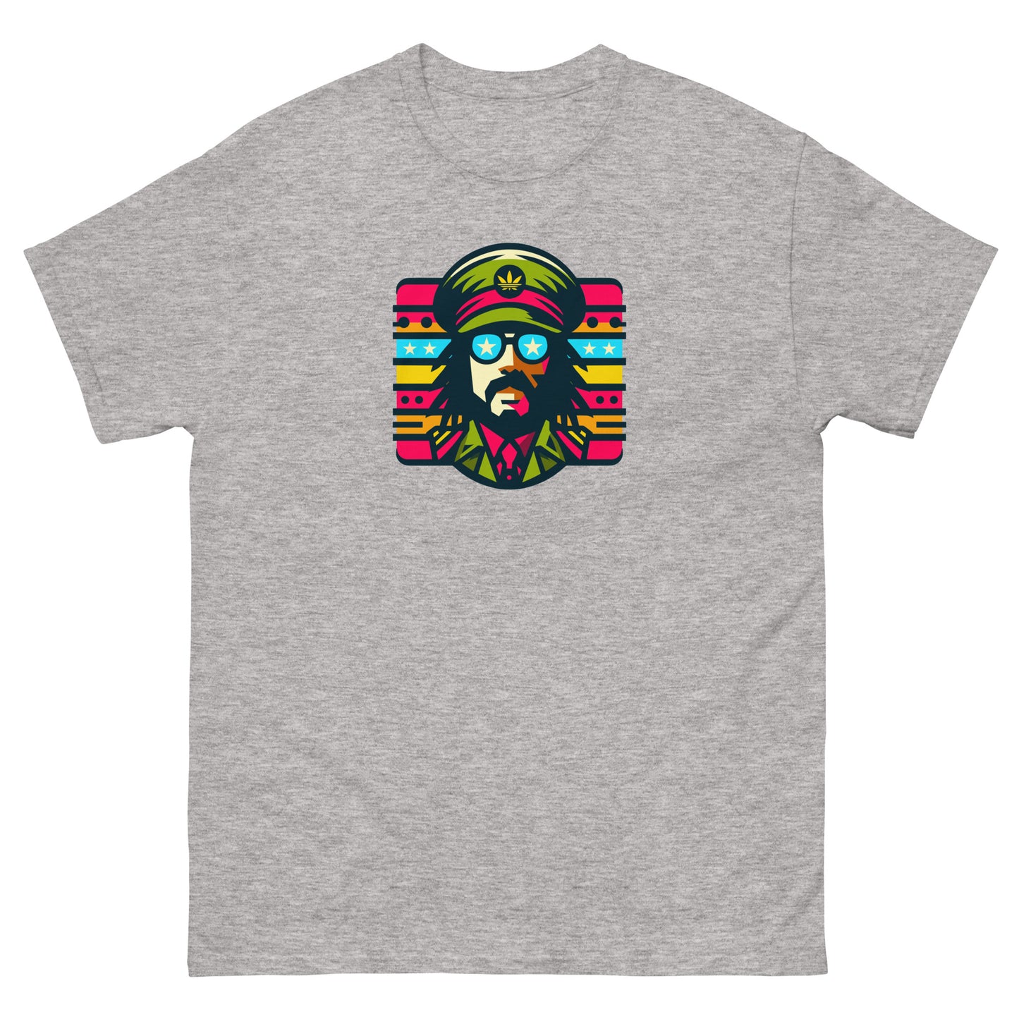 Soul-rebel-reggae-t-shirt-sport-grey-front