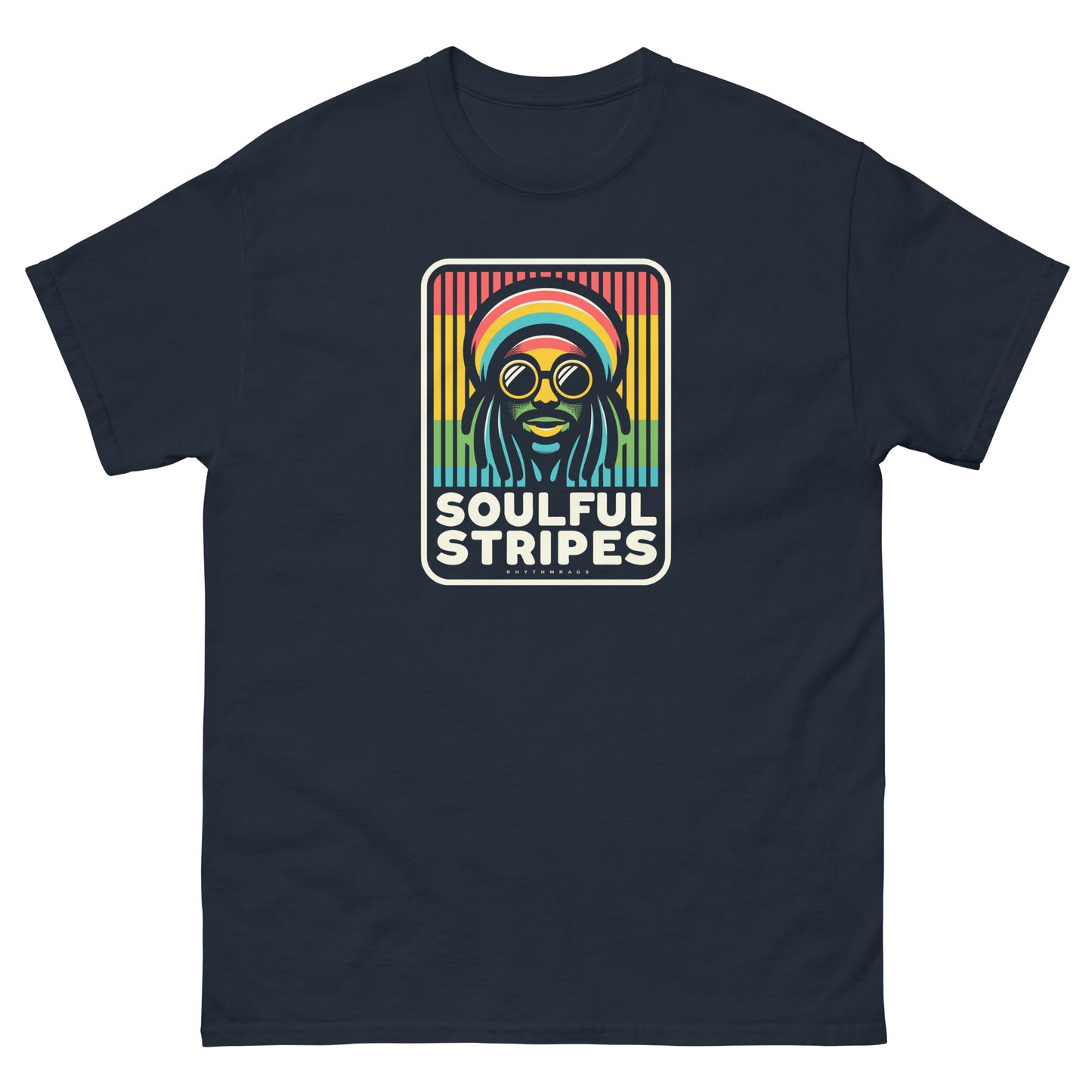 Soulful-stripes_1-reggae-t-shirt-navy-front