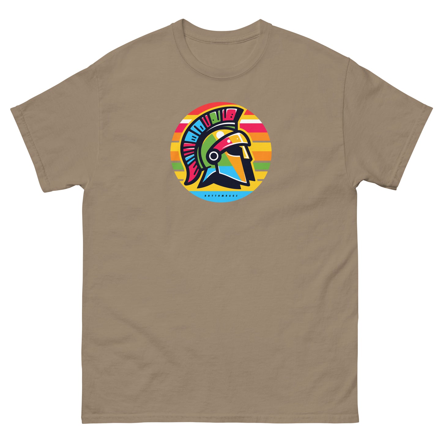Trojans-reggae-t-shirt-brown-savana-front
