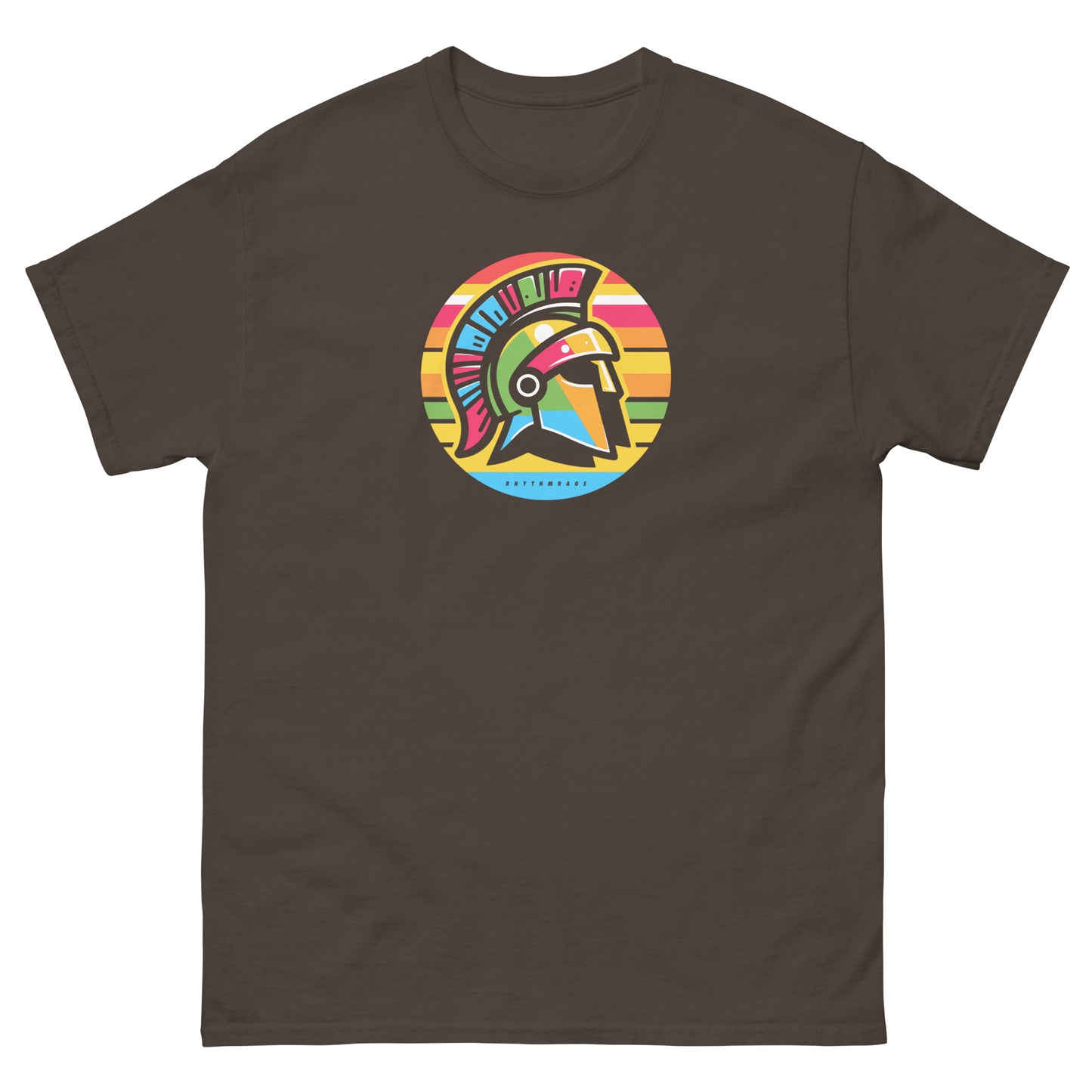Trojans-reggae-t-shirt-dark-chocolate-front