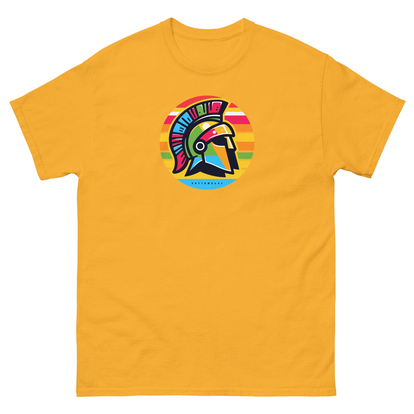 Trojans-reggae-t-shirt-gold-front
