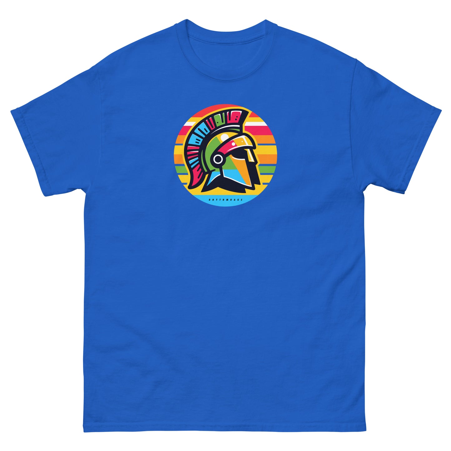 Trojans-reggae-t-shirt-royal-front